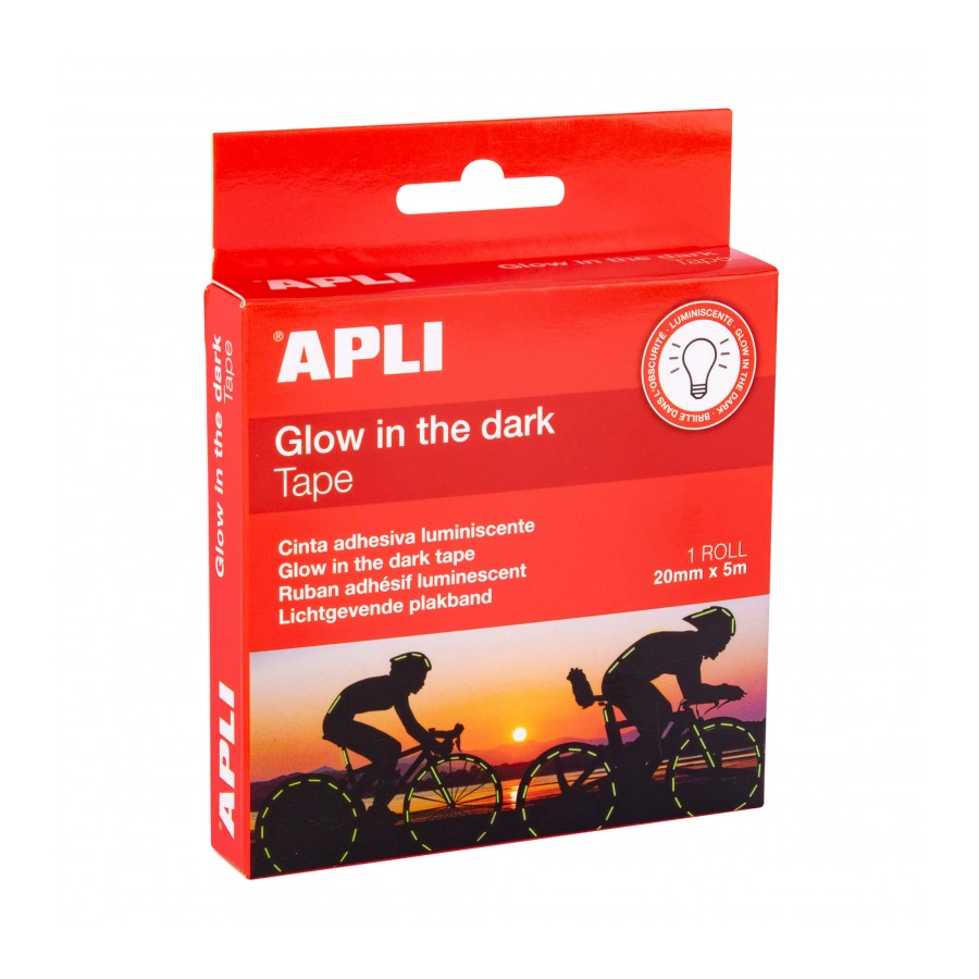 Apli Glow in the Dark Tape 20 mm x 5 m