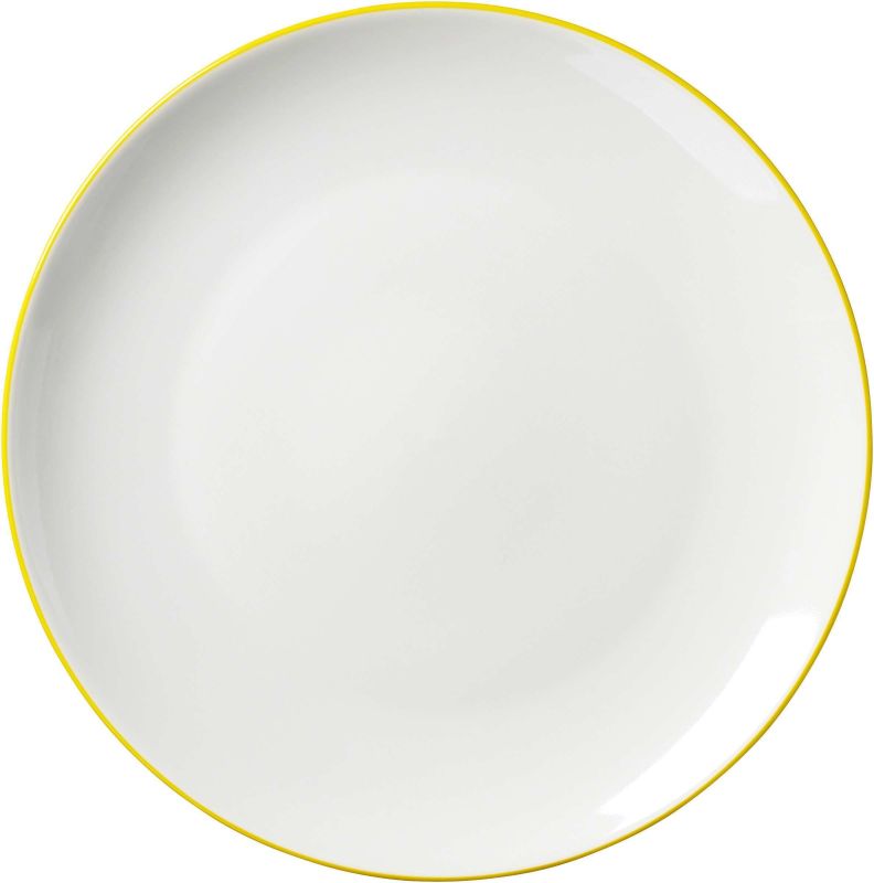 Ritzenhoff & Breker Plat Bord Adela Wit/Geel 26.5cm - Porselein