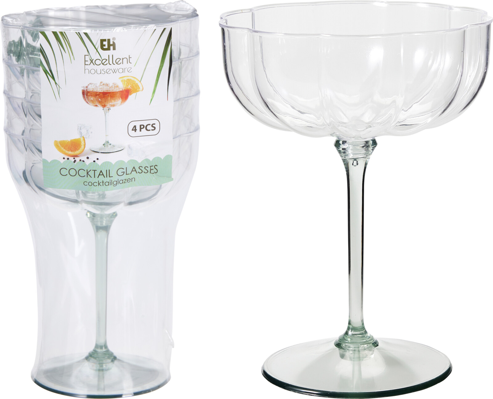 Cocktailglas 240ml set 4 stuks - PS