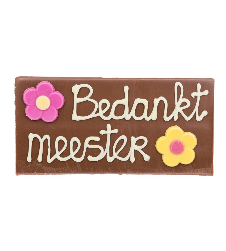 Love in a Box Chocoladereep Melk - Bedankt Meester - 100g