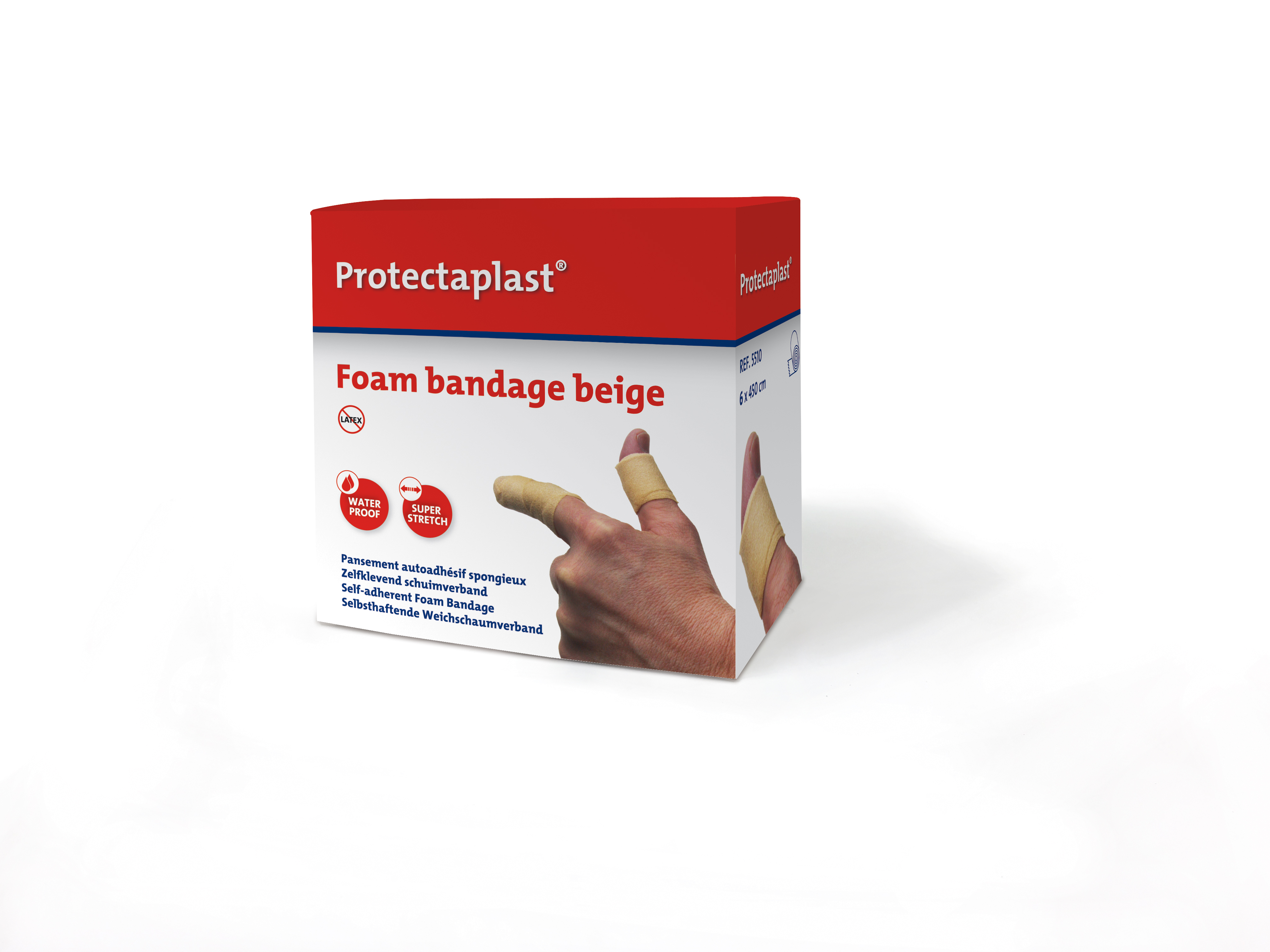 Protectaplast Schuimverband 3cm x 4.5m Soft Skin - Beige
