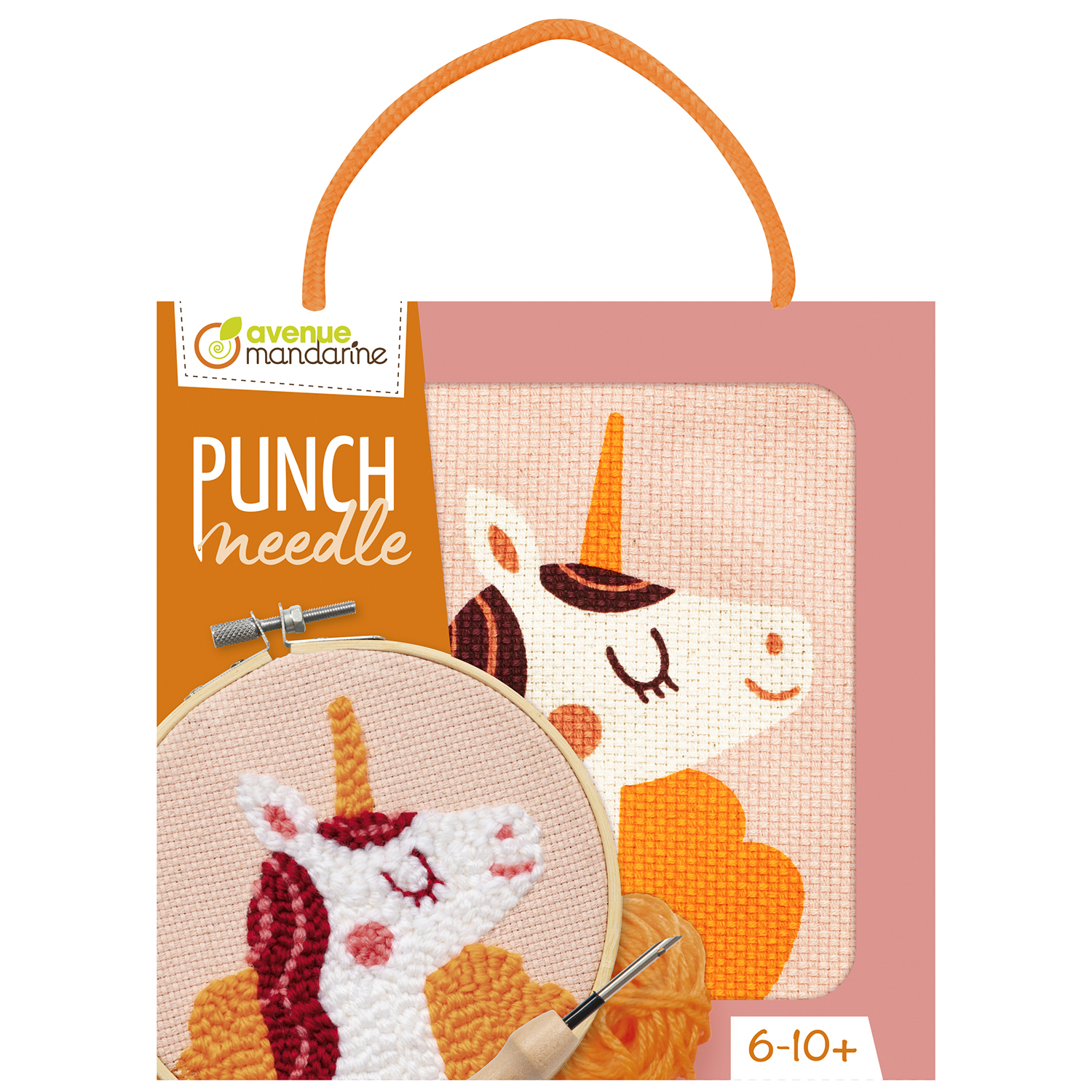 Avenue Mandarine Punch Needle Eenhoorn