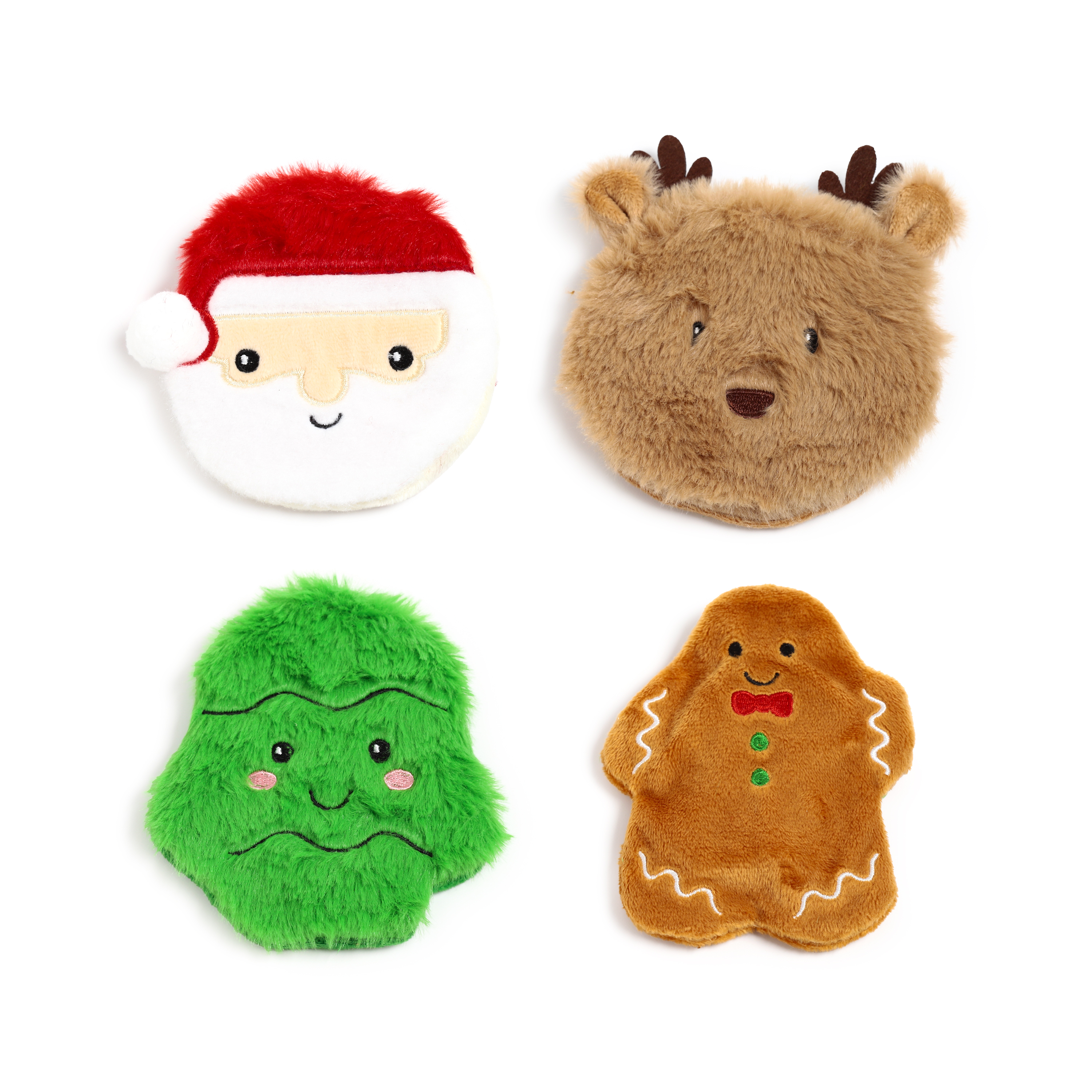 Jingle Bunch Handwarmer Pluche Kerstfiguur assorti - prijs per stuk