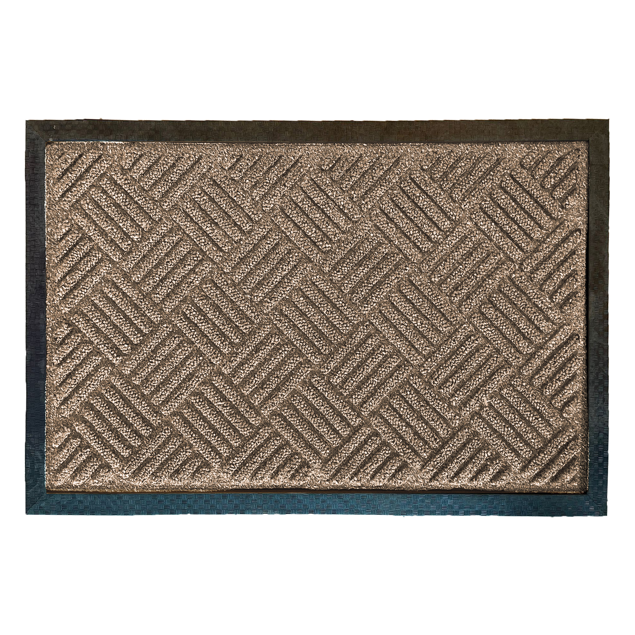 Deurmat Castor Bruin 60x40 cm - Rubber