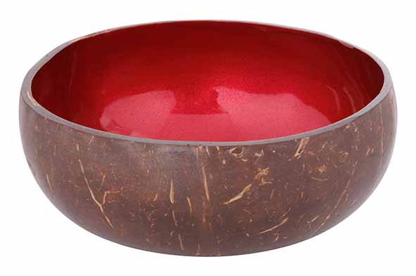 Noya Cocos Bowl Metallic Red Paint 14cm