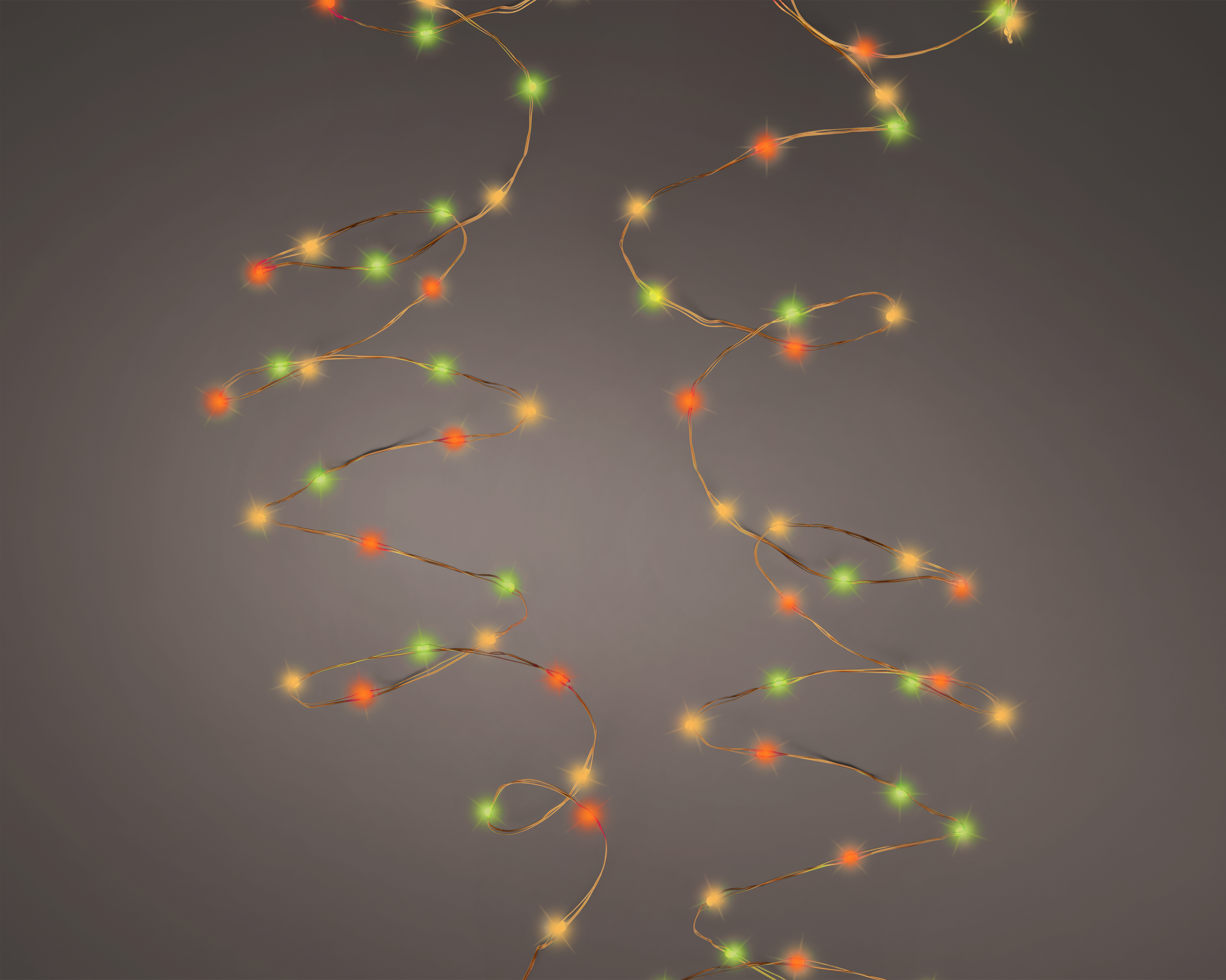 Kerstverlichting Micro LED String Twinkle Light Outdoor 12 m - 240 leds - Gold/Multi Colour