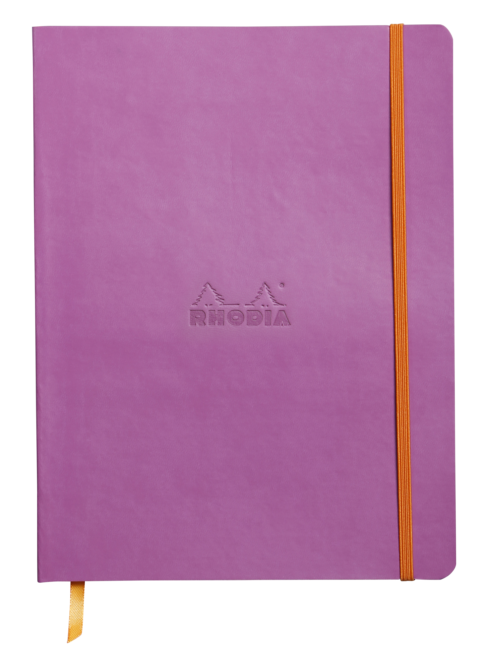 Rhodiarama Notebook Softcover 90 g 19x25 cm - Dots - Lila - 80 blz.