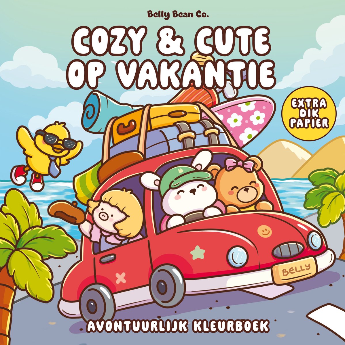 Kleurboek Cozy & Cute op Vakantie