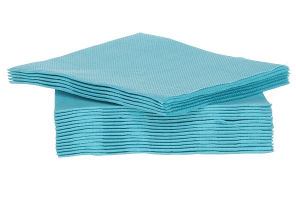Cosy&Trendy Servet CT Prof 25x25 cm set 40 stuks - Textiel-Touch - Turquoise