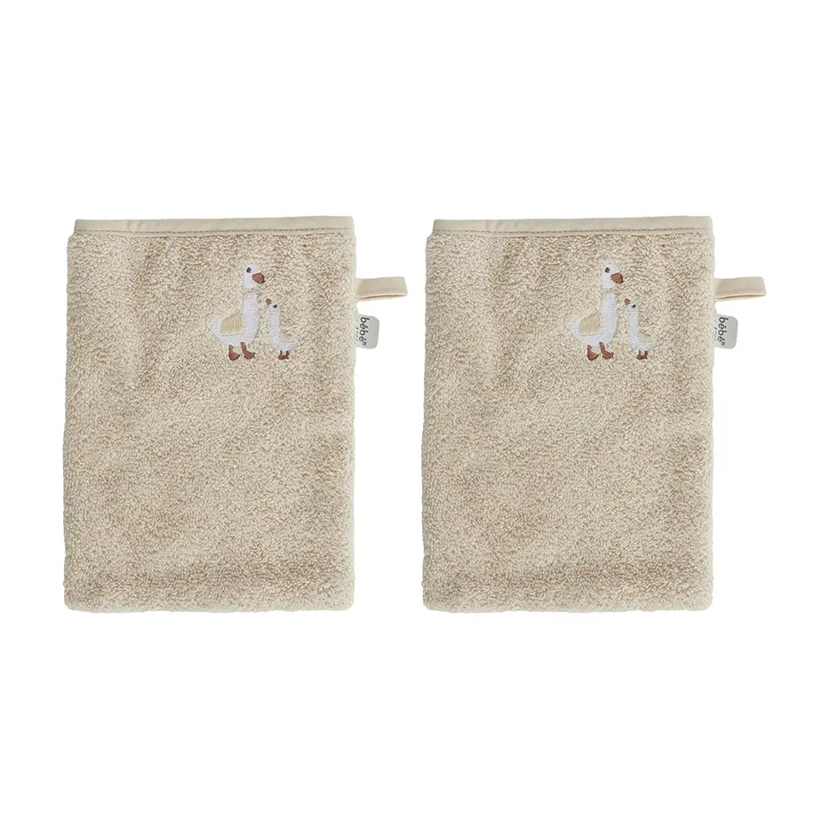 Bébé-jou Washandje Dear Goose - 2 stuks