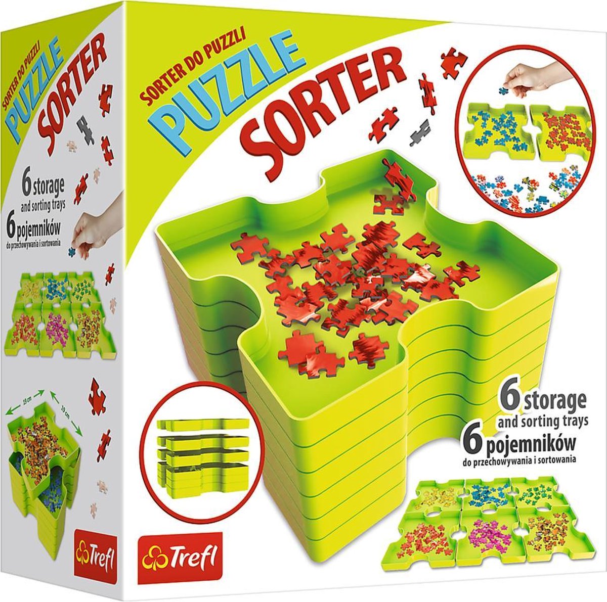 Trefl Puzzel Sorteer Bakjes, 6 stuks