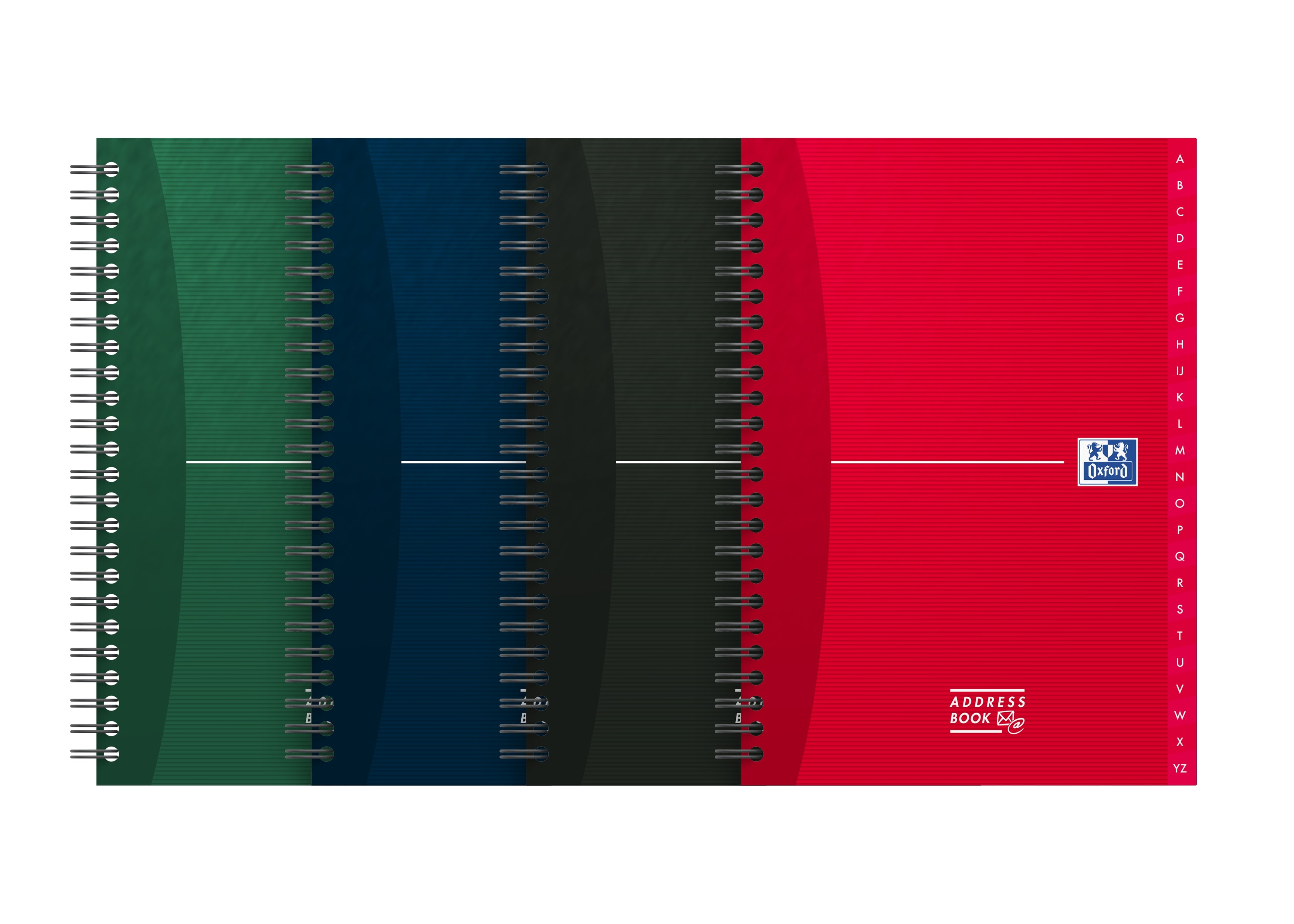 Oxford Adresboek Office Essentials A5 144 blad - assorti Kleur - Prijs per Stuk