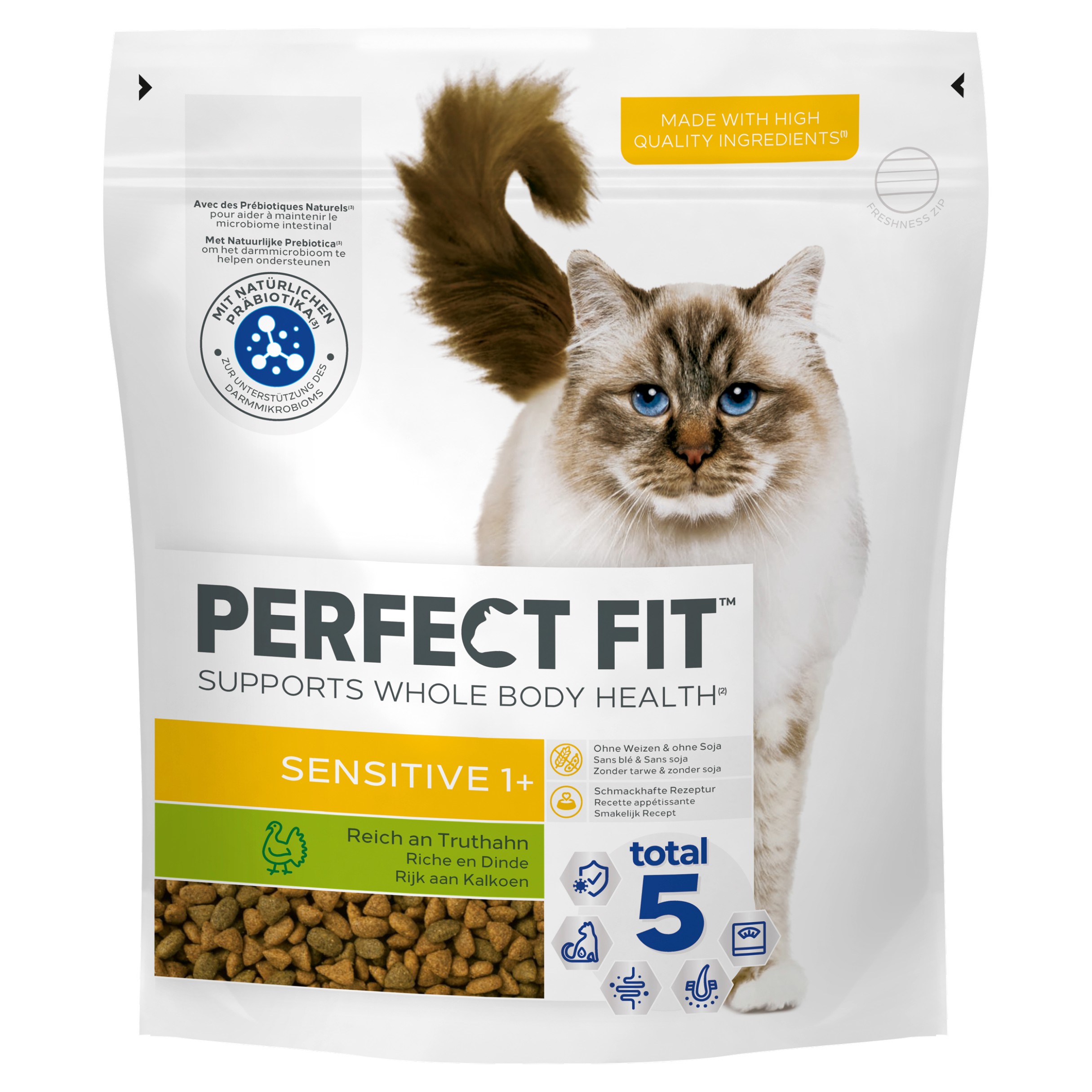 Perfect Fit Premium Kattenvoeding Sensitive Kalkoen 750 g