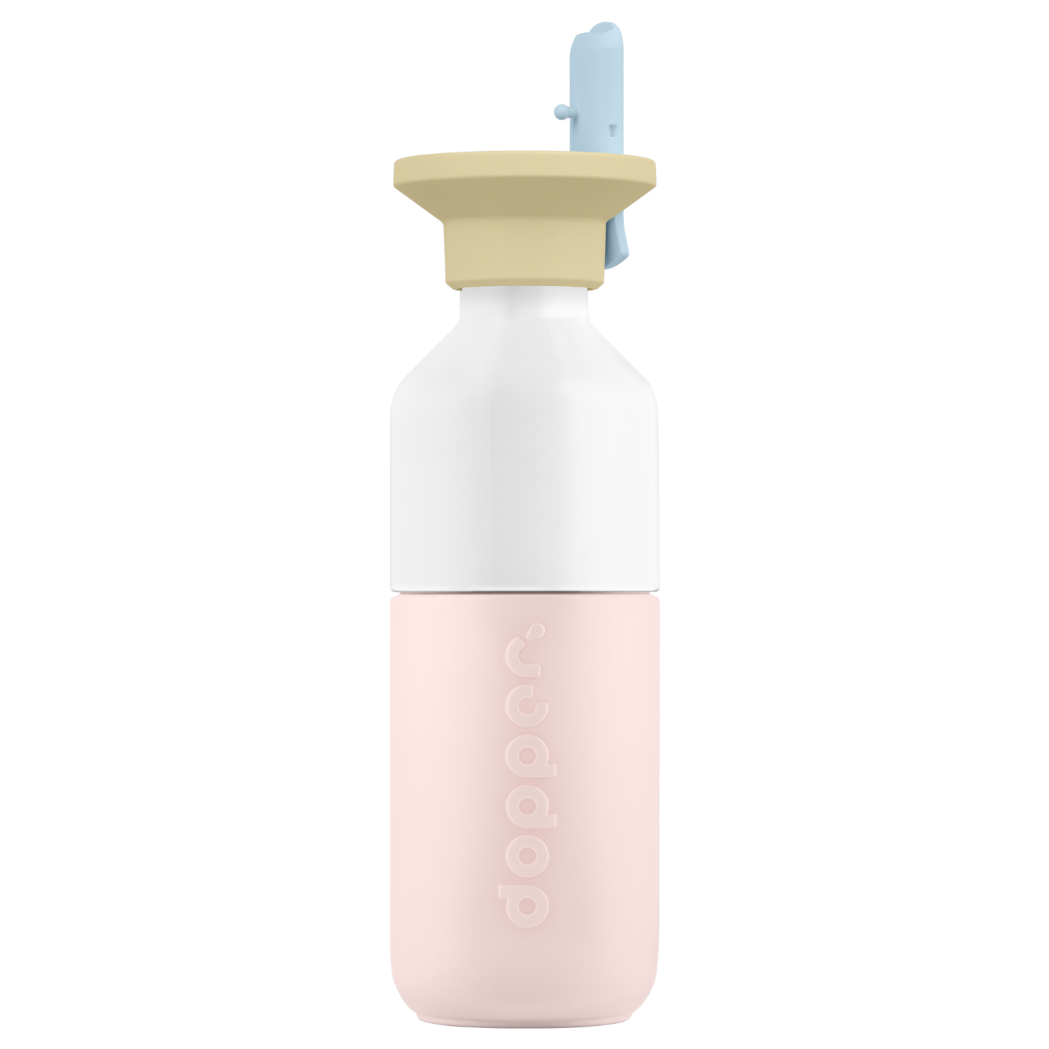 Dopper Steel Drinkfles 350ml Soft Pink x Flip Straw - Sunny Sorbet