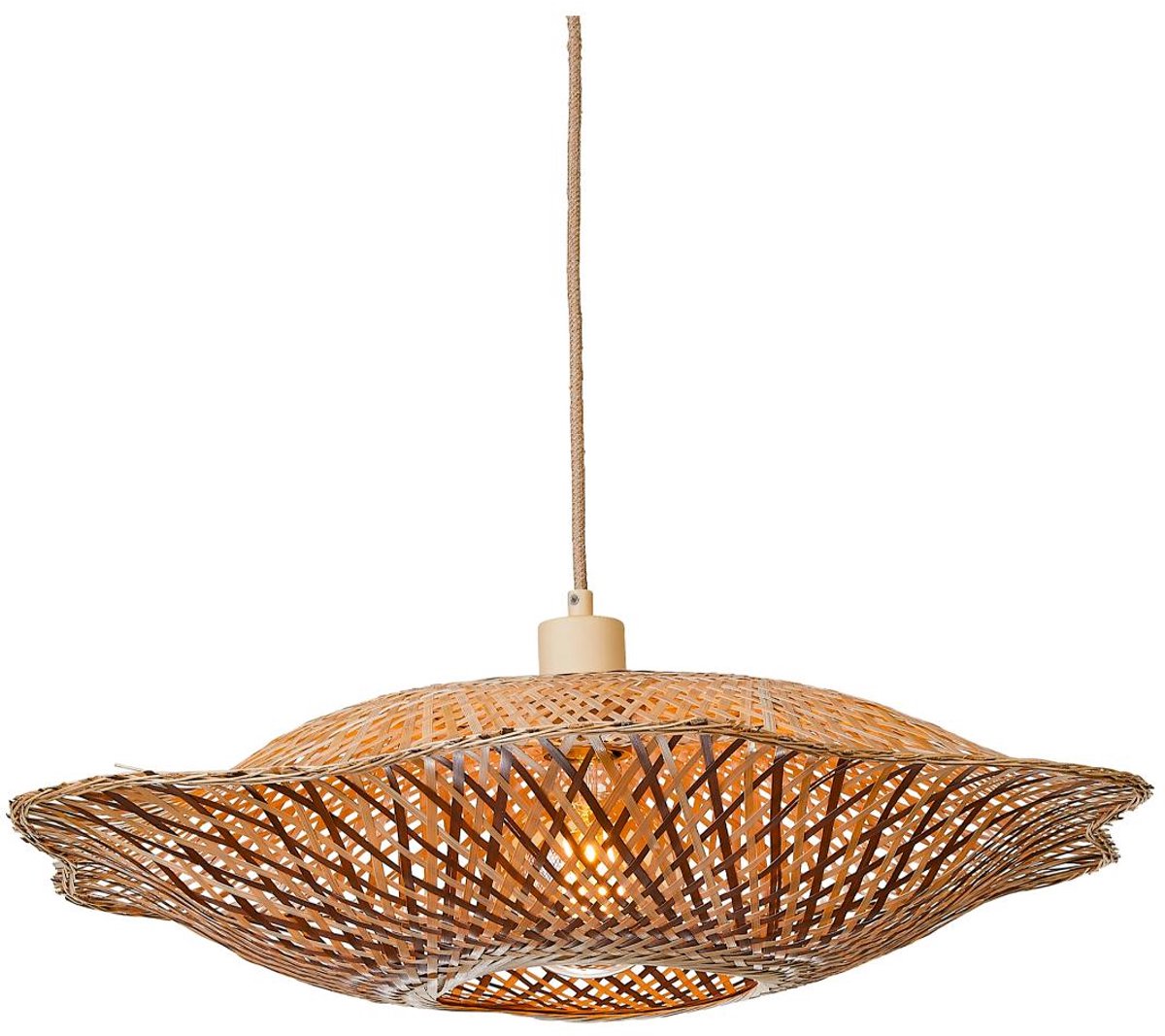 Good & Mojo Madura Hanglamp Bamboe medium 60 cm Naturel Bruin