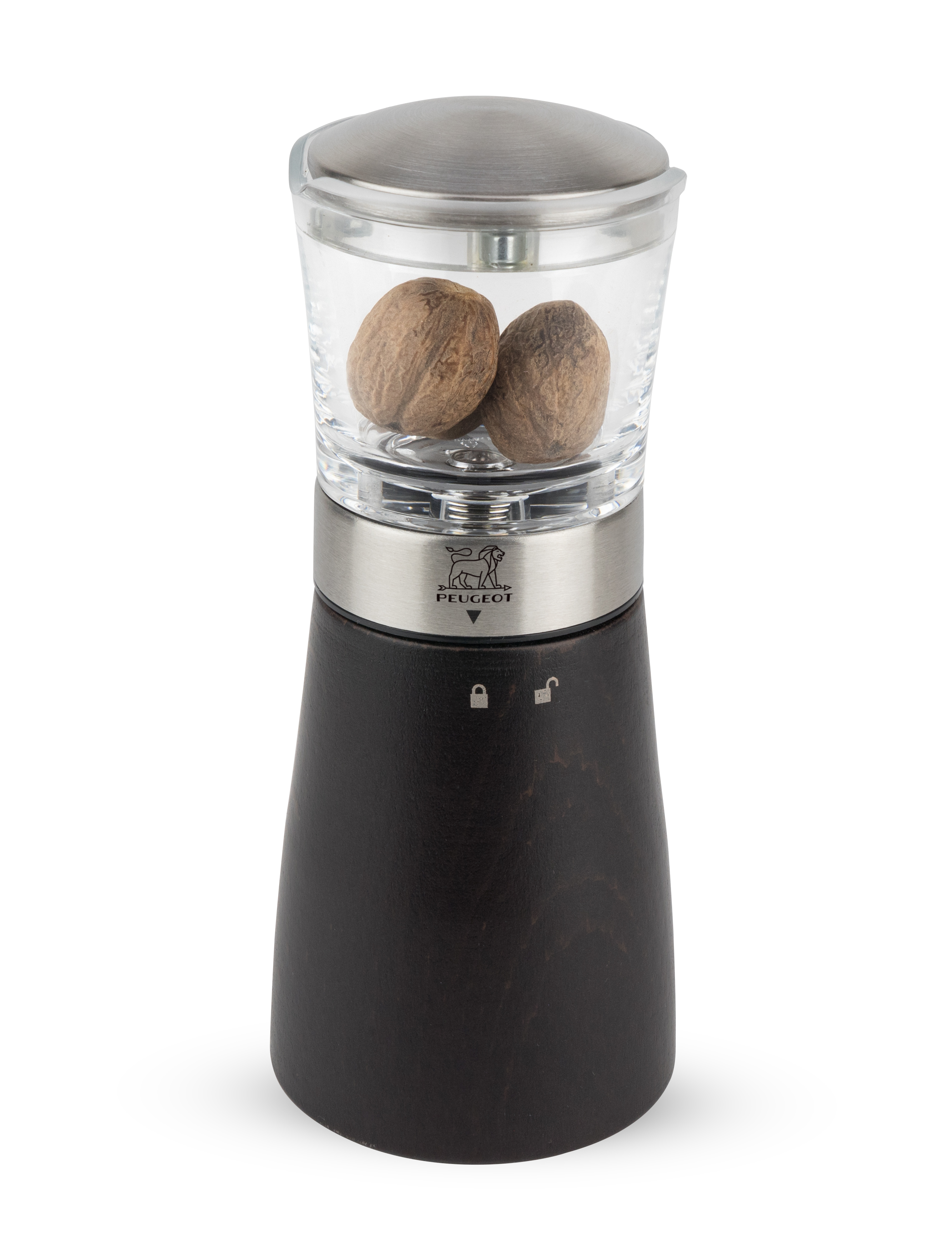 Peugeot Nootmuskaatmolen Madras 15cm Chocolat/Inox