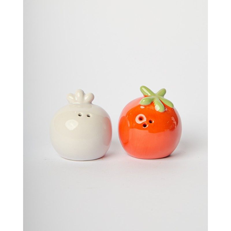 Blogo Peper-& Zoutvat Set Caprese - Porselein - 6x6x6 cm