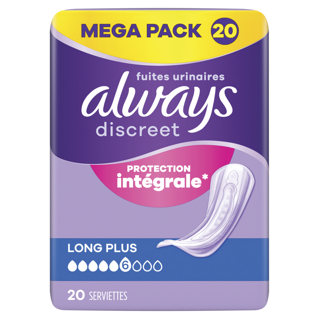 Always Maandverband Discreet Incontinent Long+ 20 stuks