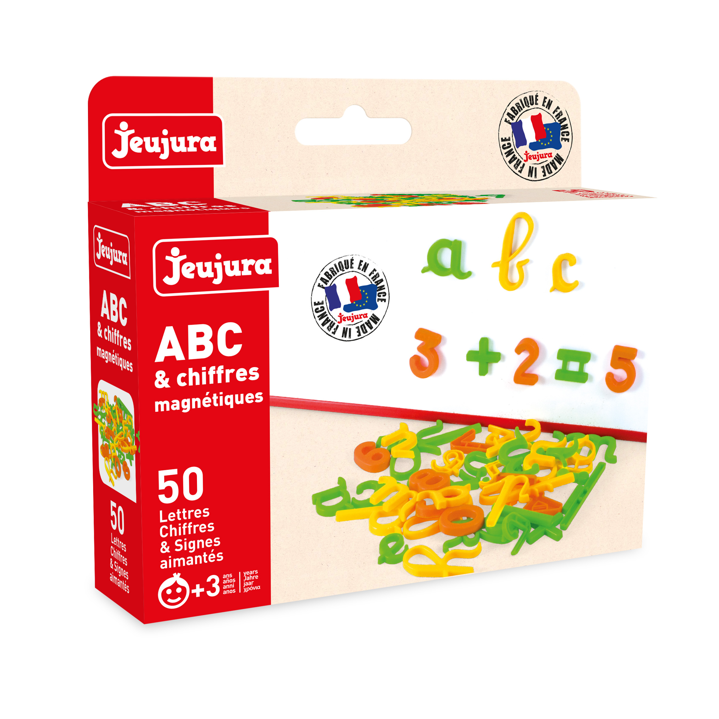 JeuJura Magneetletters, Kleine letters en Cijfers 50 stuks