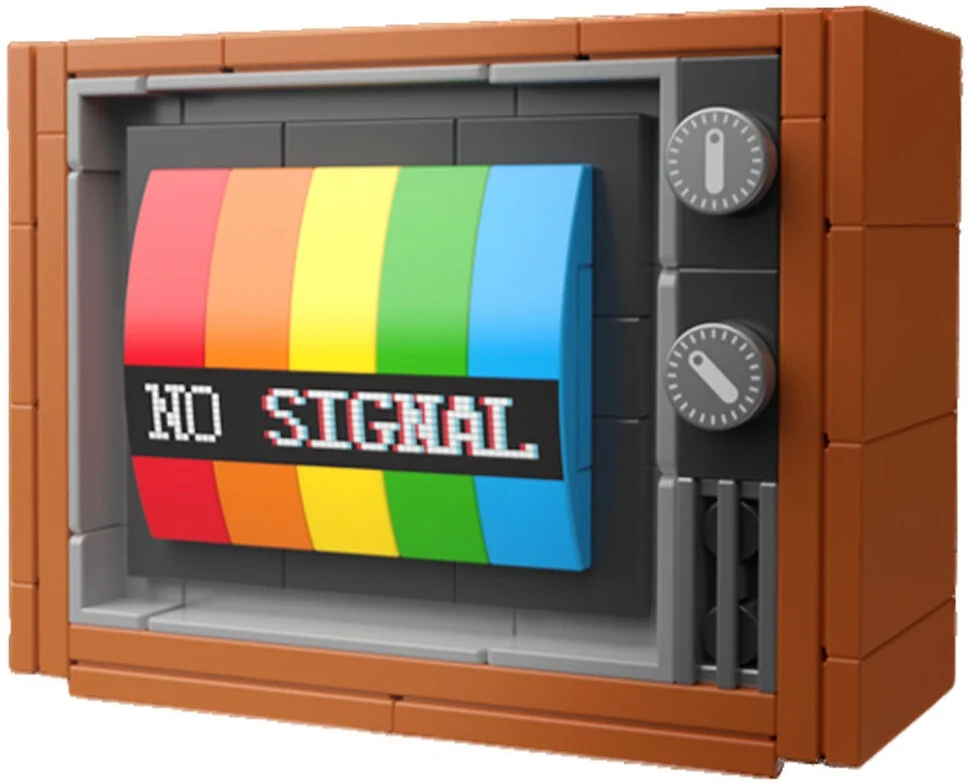 POP Series 1970 Colour Television - Construction Kit 132 stuks