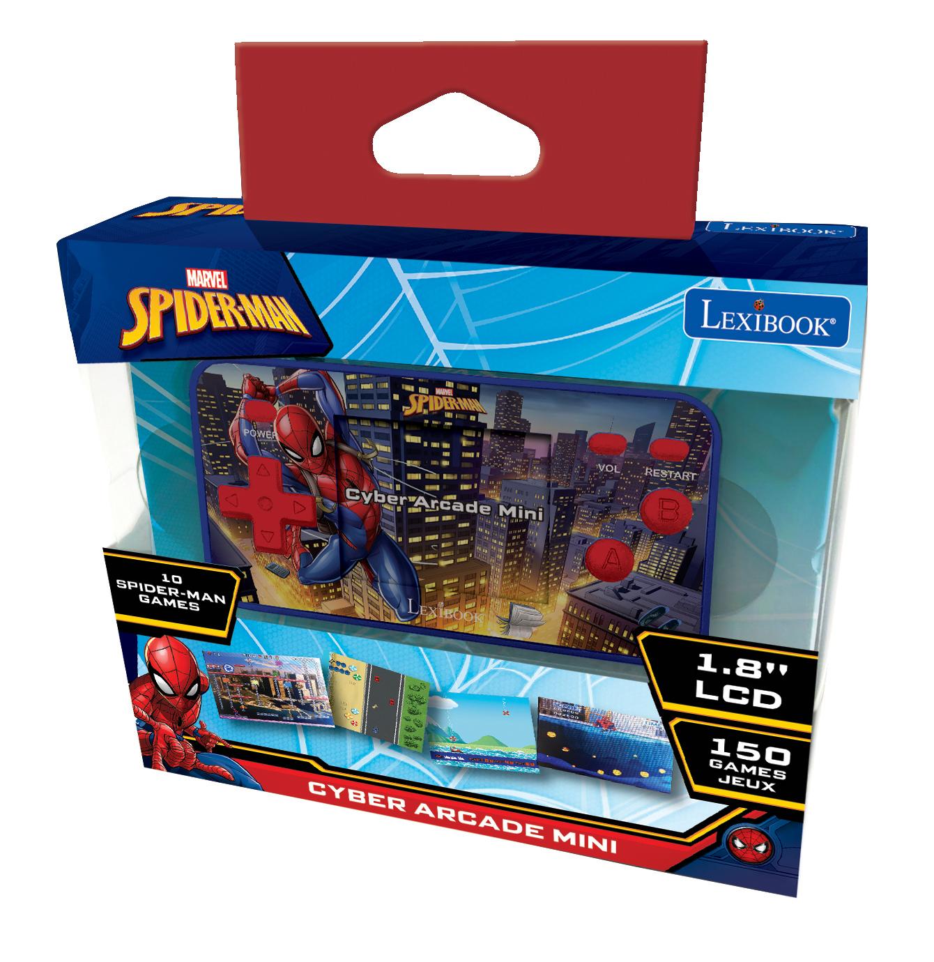 Spider Man Cyber Arca Pocket 150 in 1 LCD, 150 Spelletjes, 1.8" scherm
