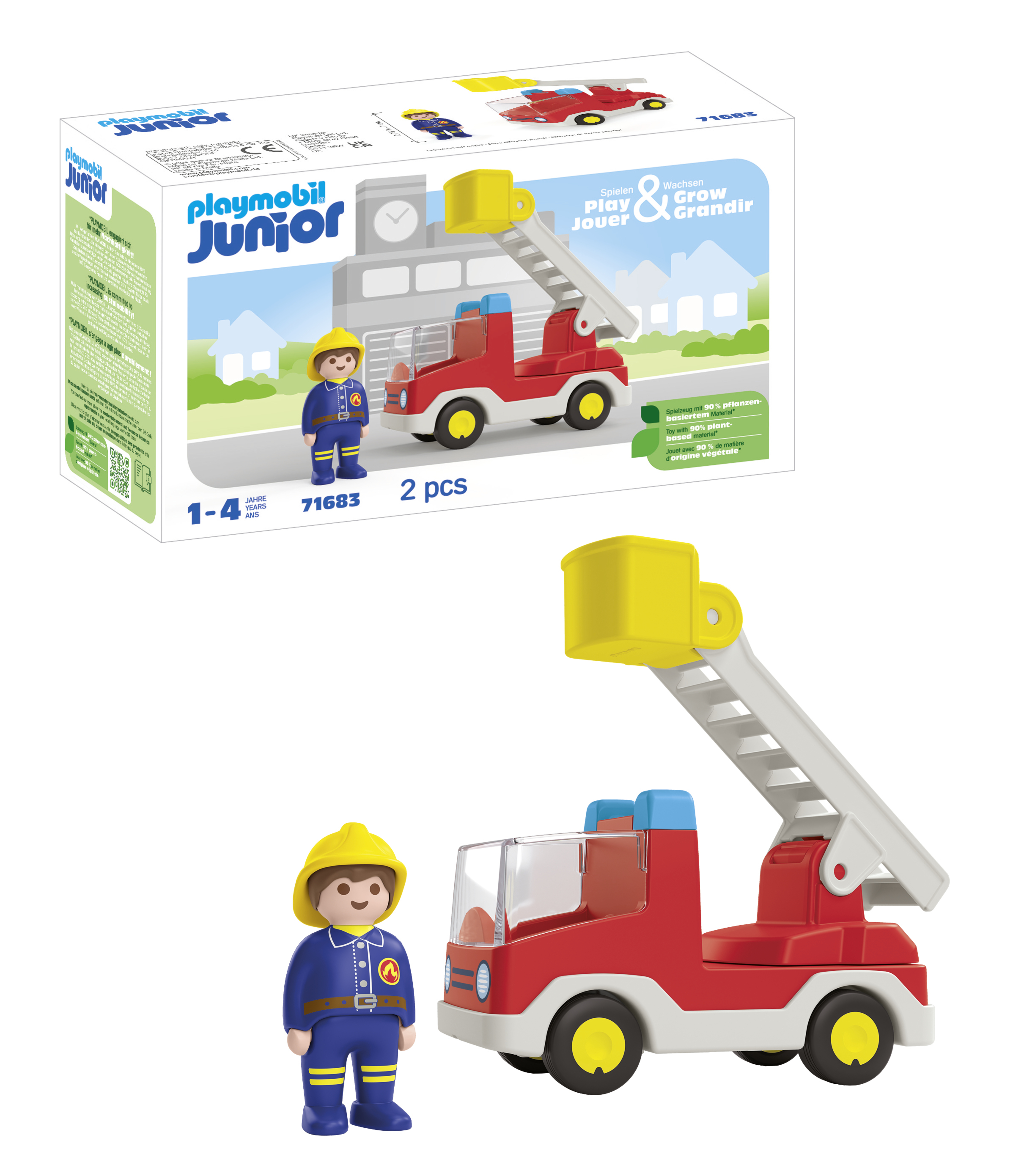 Playmobil Junior 71683 Brandweerwagen met ladder