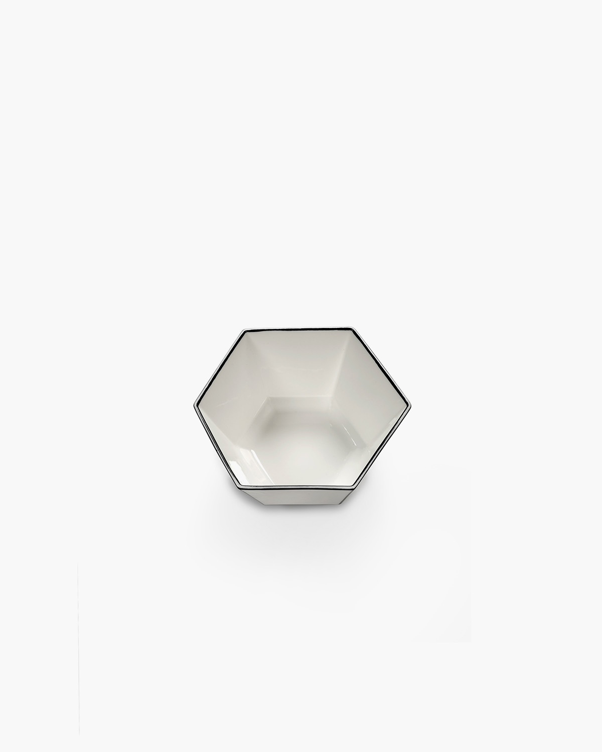 Serax Bowl Carte Blanche White/Black 14x7 cm - Ontbijtkom - by Annebet Philips