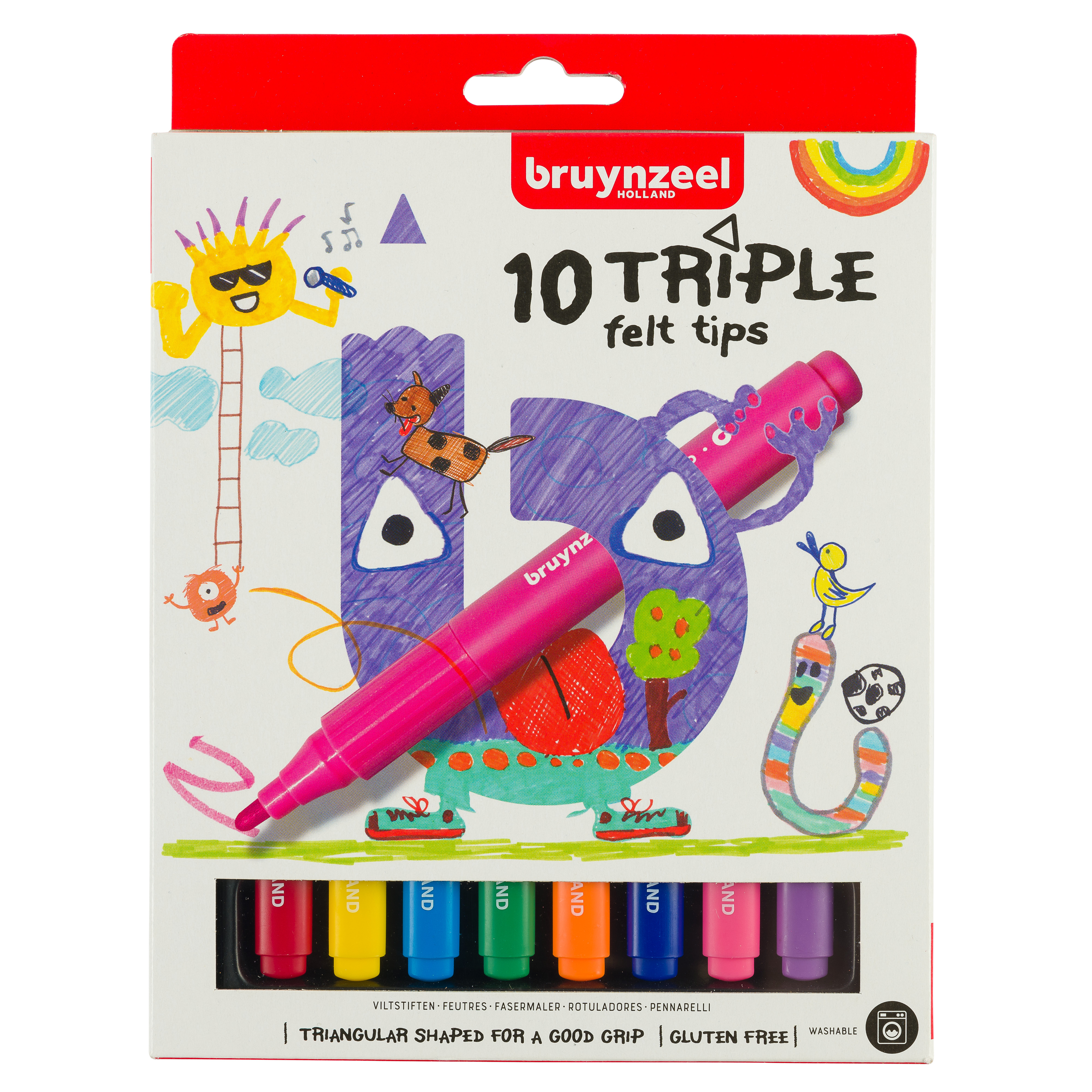 Bruynzeel Kids Kleurstiften Triple 10 stuks