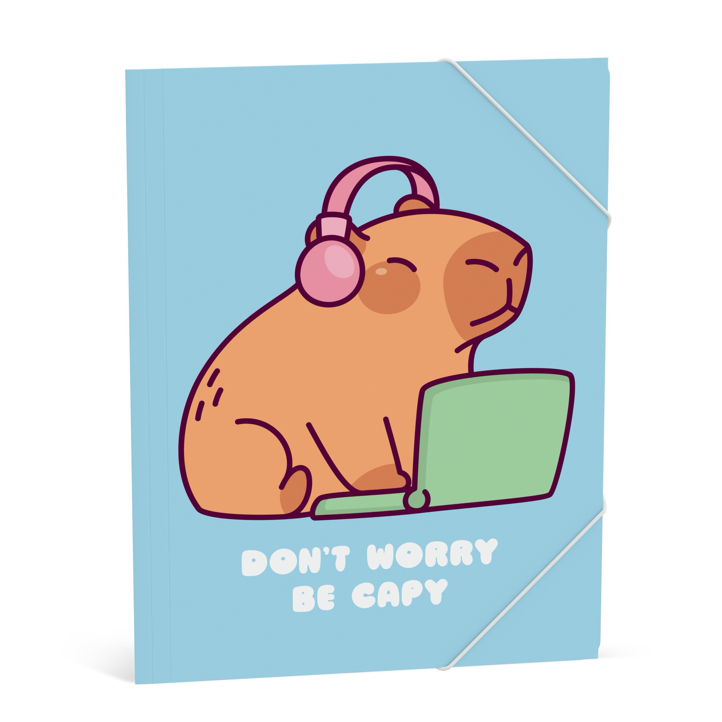 Capybara Elastomap A4 Roze