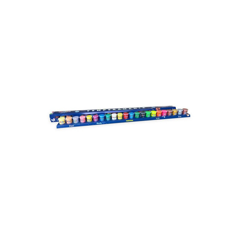 Toycolor Plakkaatverf 22 x 25 ml Pastel-Pearly-Tempera-Fluo-Metal