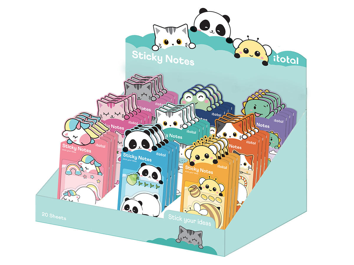 I-Total Sticky Notes assorti - per stuk