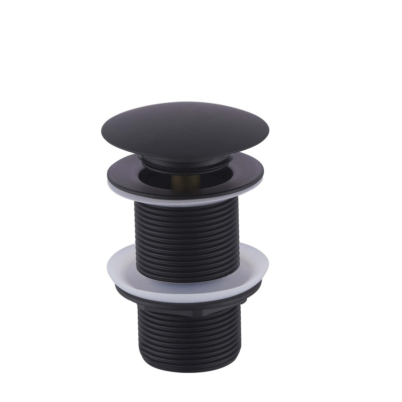 Wiesbaden Luxe Click Clack Waste Mat Zwart - Hoog Model