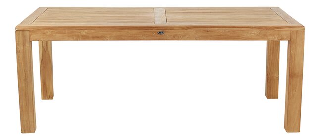 G&S Tuintafel Sunrise Teak met Blokpoten 200 x100 cm