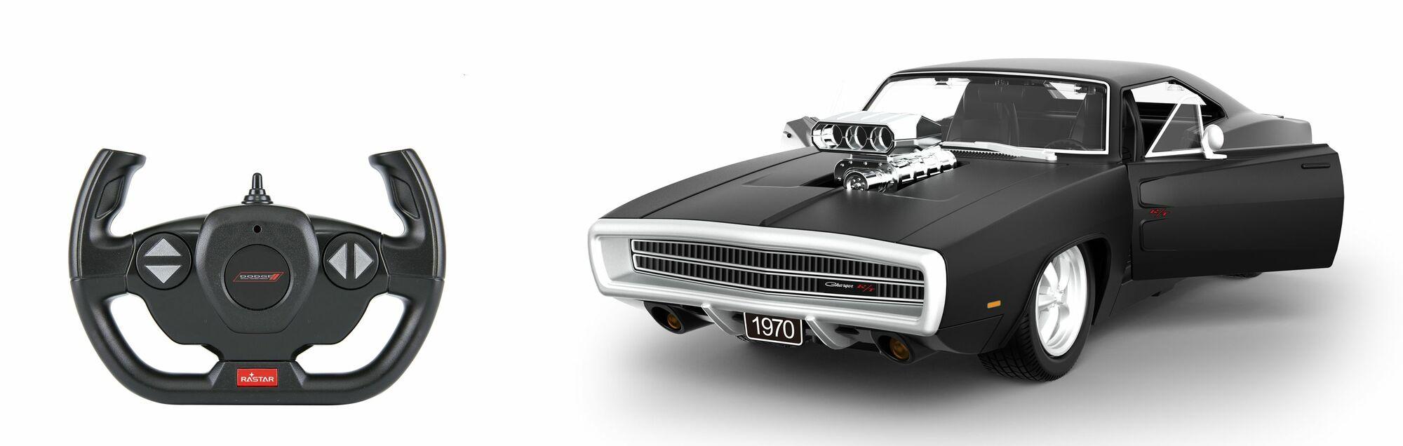 Rastar Dodge Charger R/C 1:14 F/F, auto met motorblok,