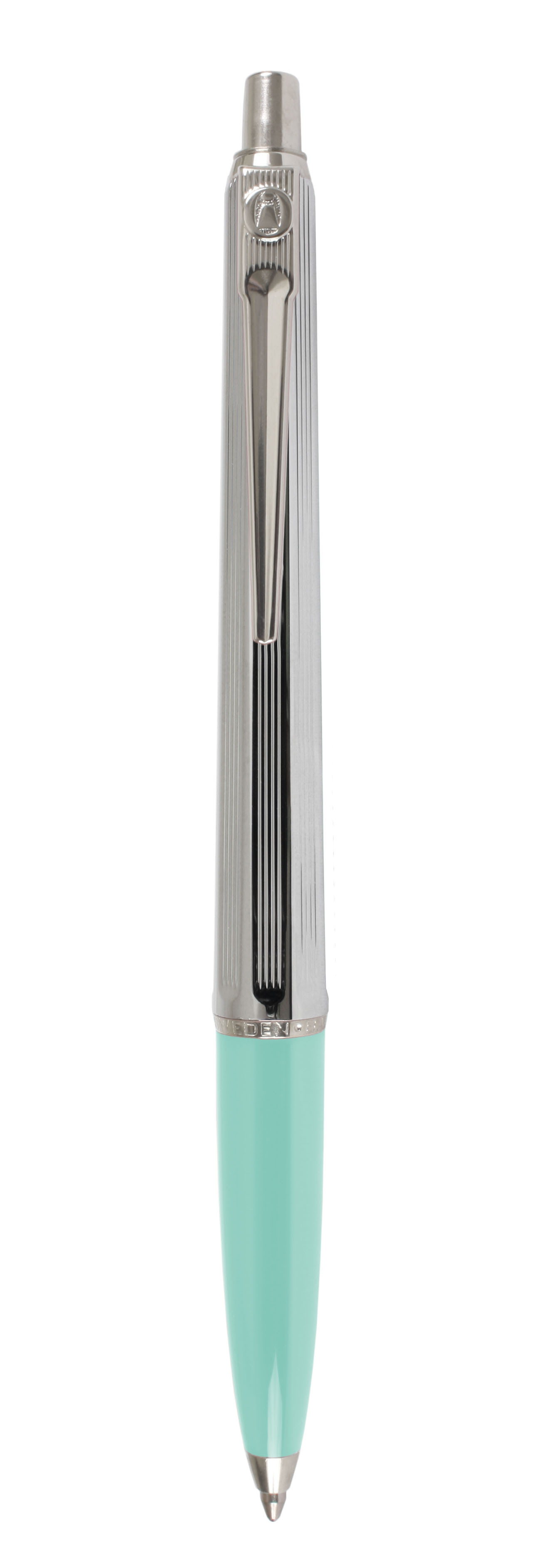 Ballograf Balpen Epoca Chrome Mint Groen Blauw Schrijvend