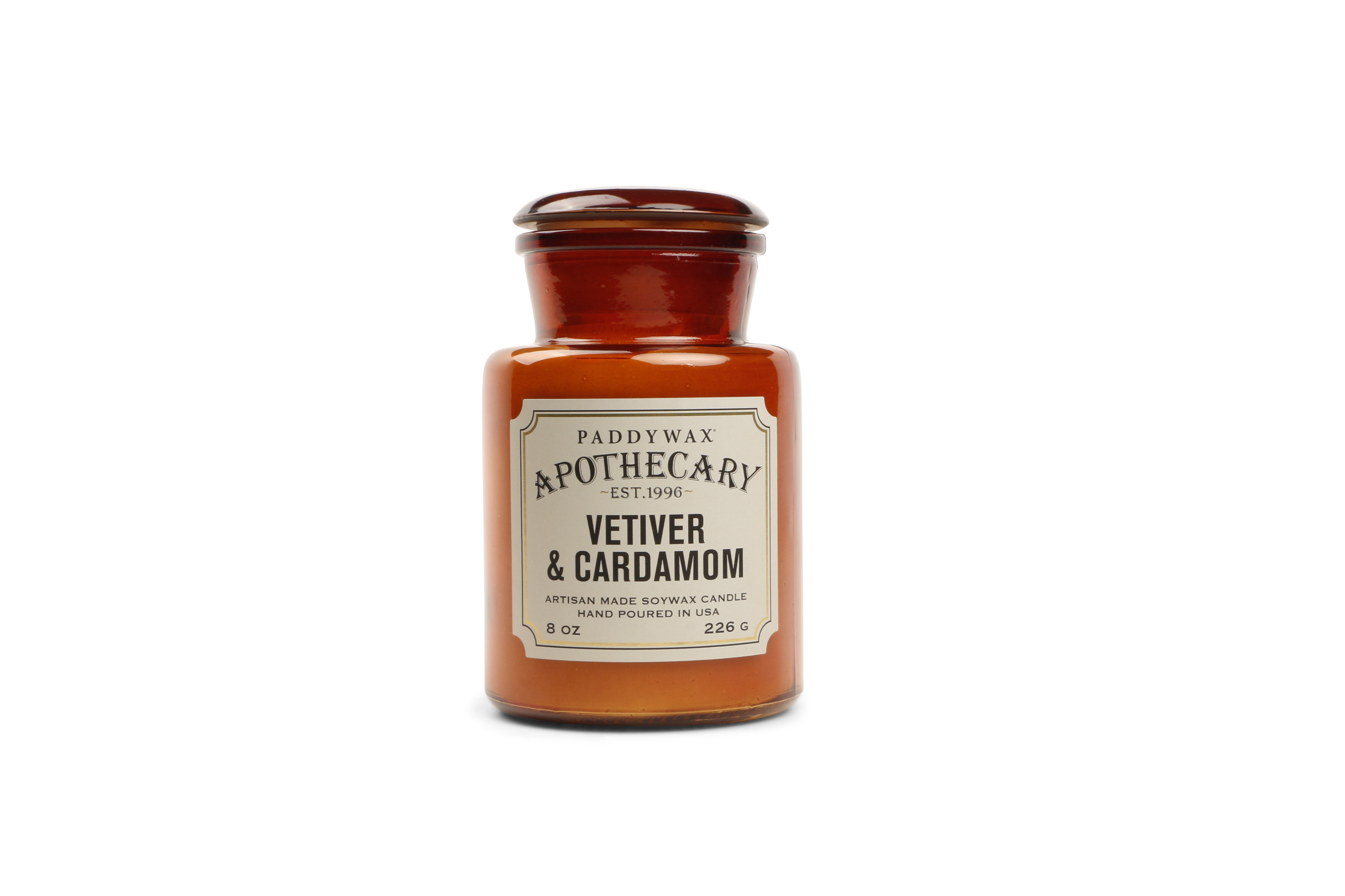 Paddywax Geurkaars Apothecary Vetiver & Cardamom 226g - Glas