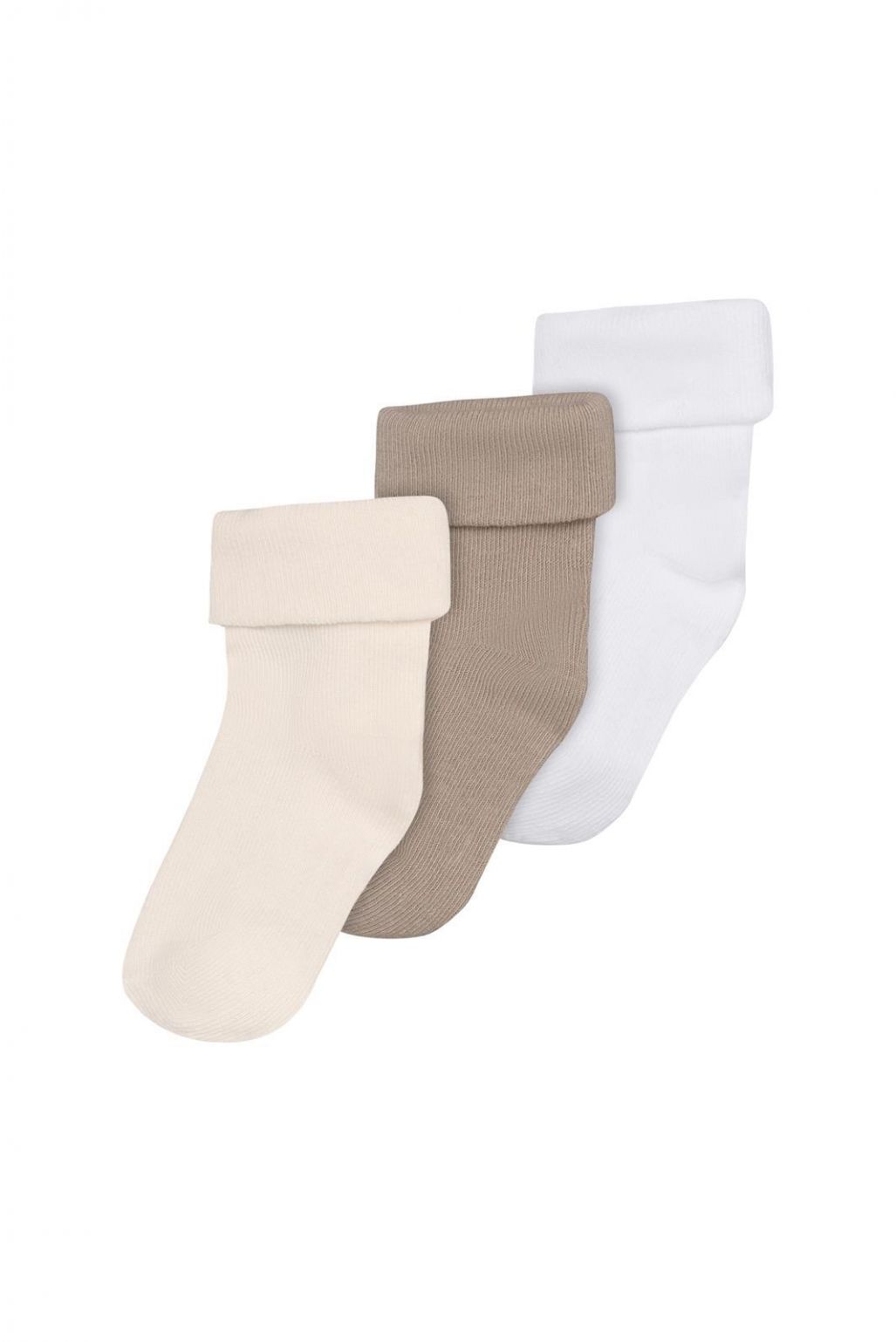 Noppies Socks Nb Unisex 3 paar Sand - 3 maand