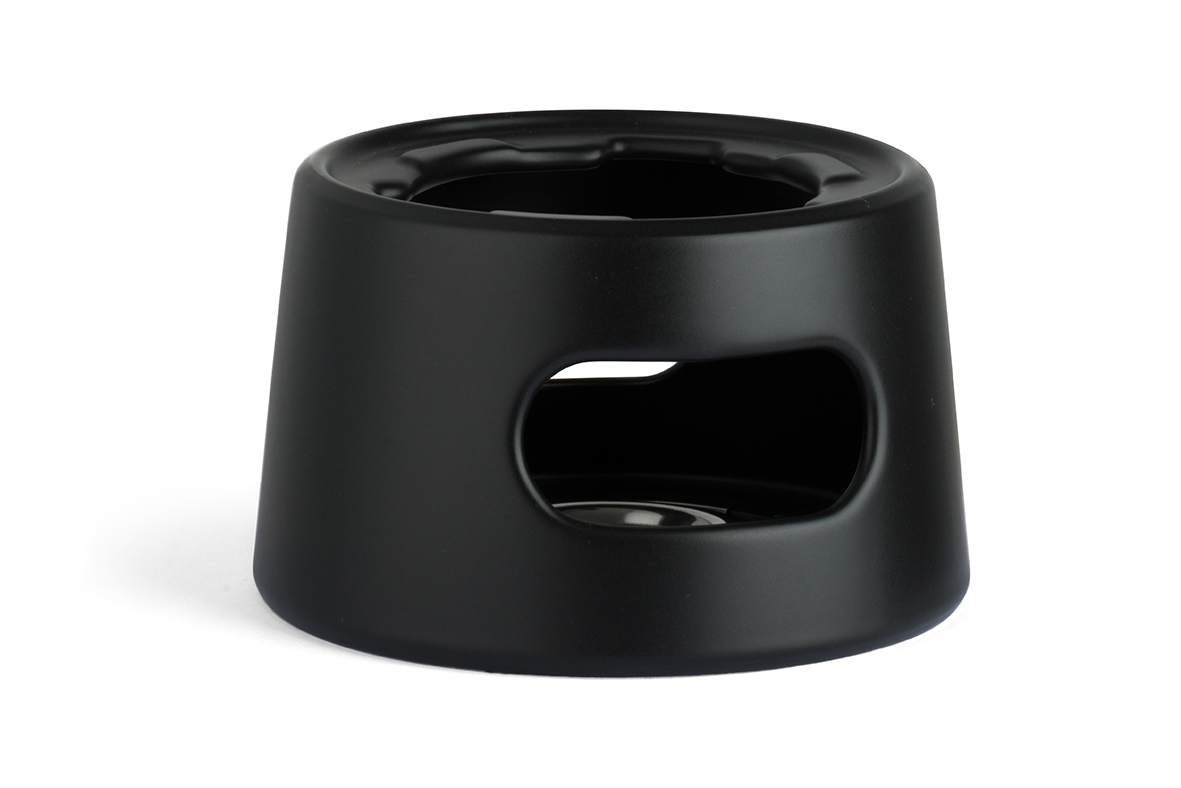 Bredemeijer Schotelverwarmer Silhouet Lund Zwart - met Theelicht (excl.)