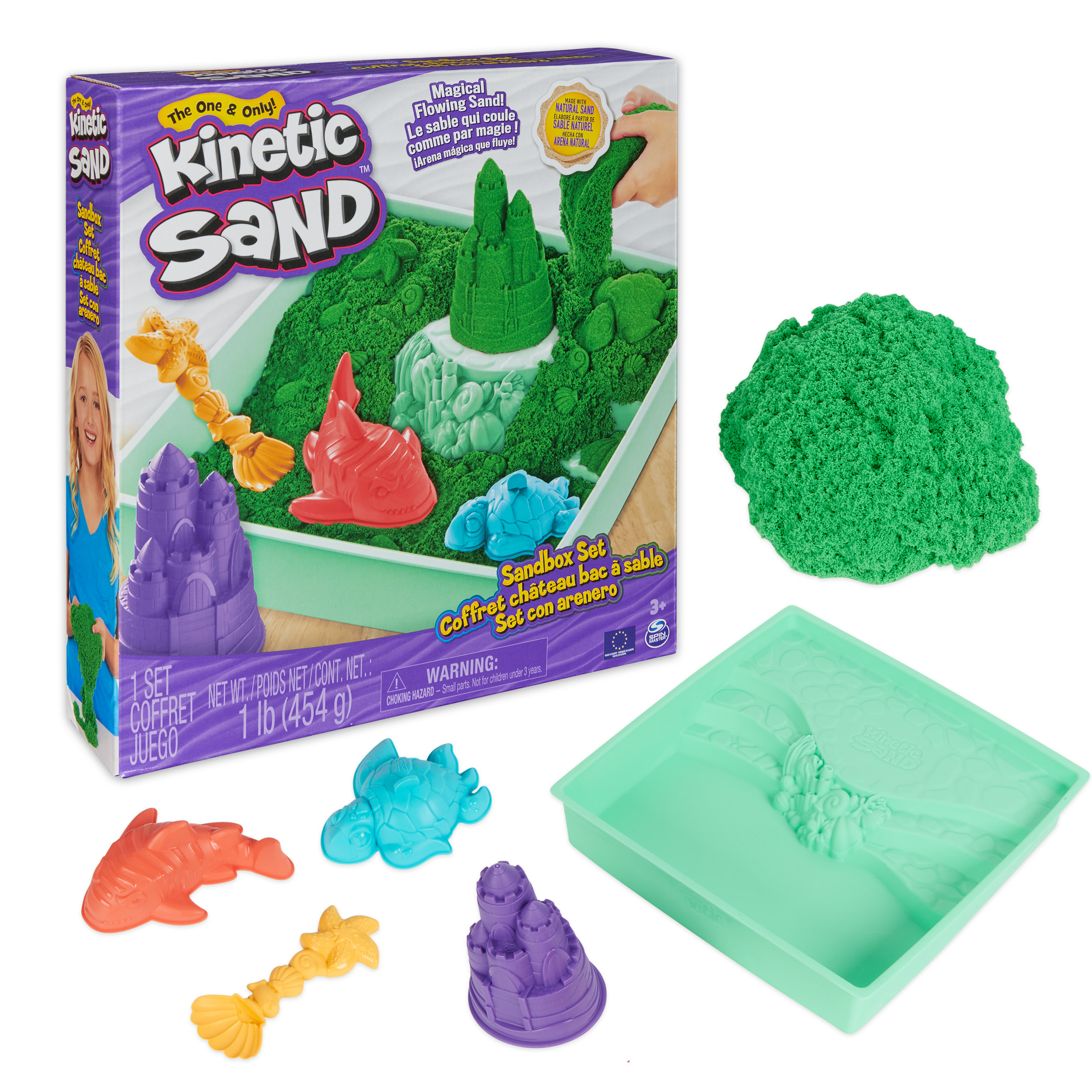 Kinetic Sand - Sand Box Groen - 454 g