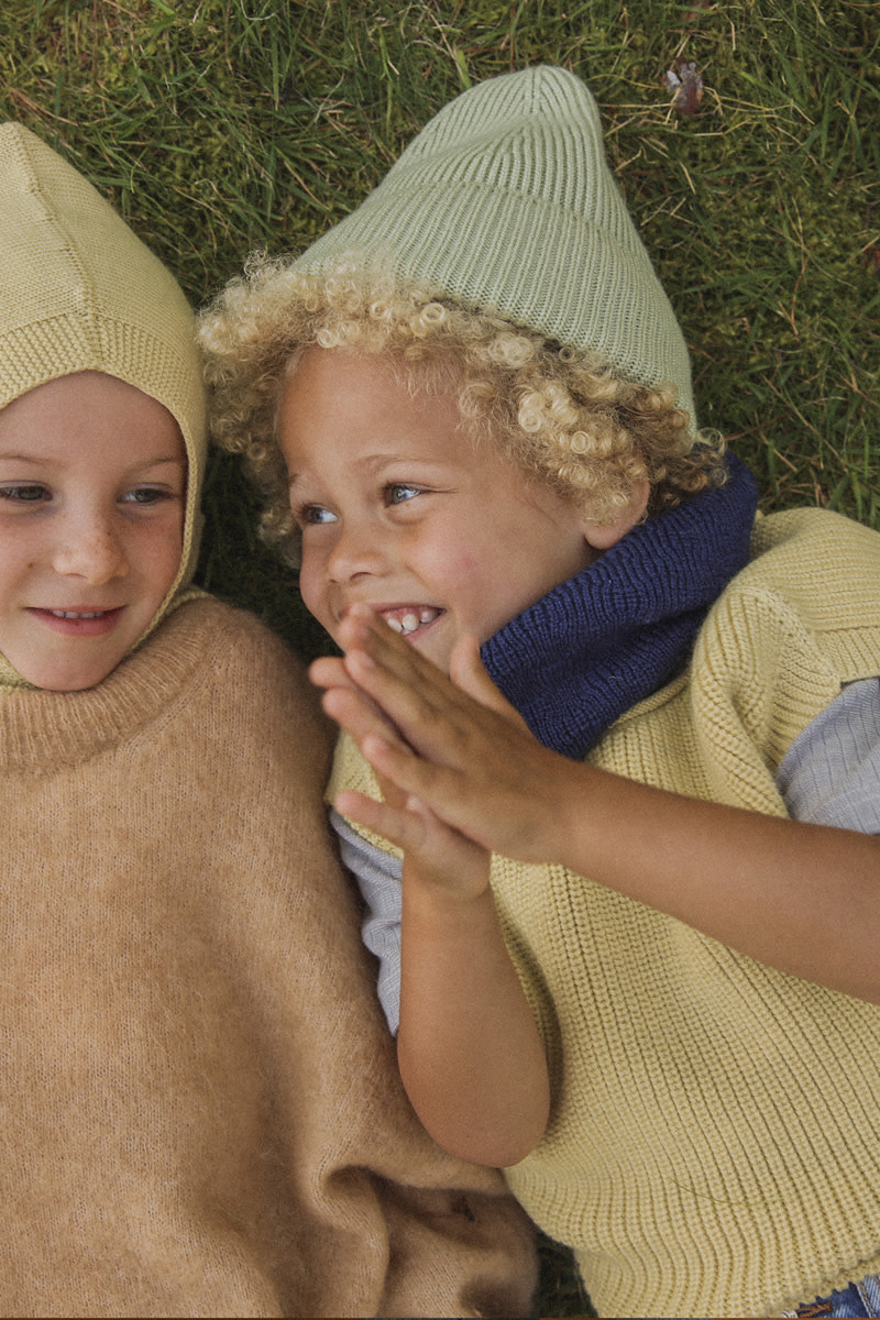 Hvid Muts Beanie Fonzie Kids 6M - 2Jaar Mint Hvid Muts Beanie Fonzie Kids 6M - 2Jaar Mint