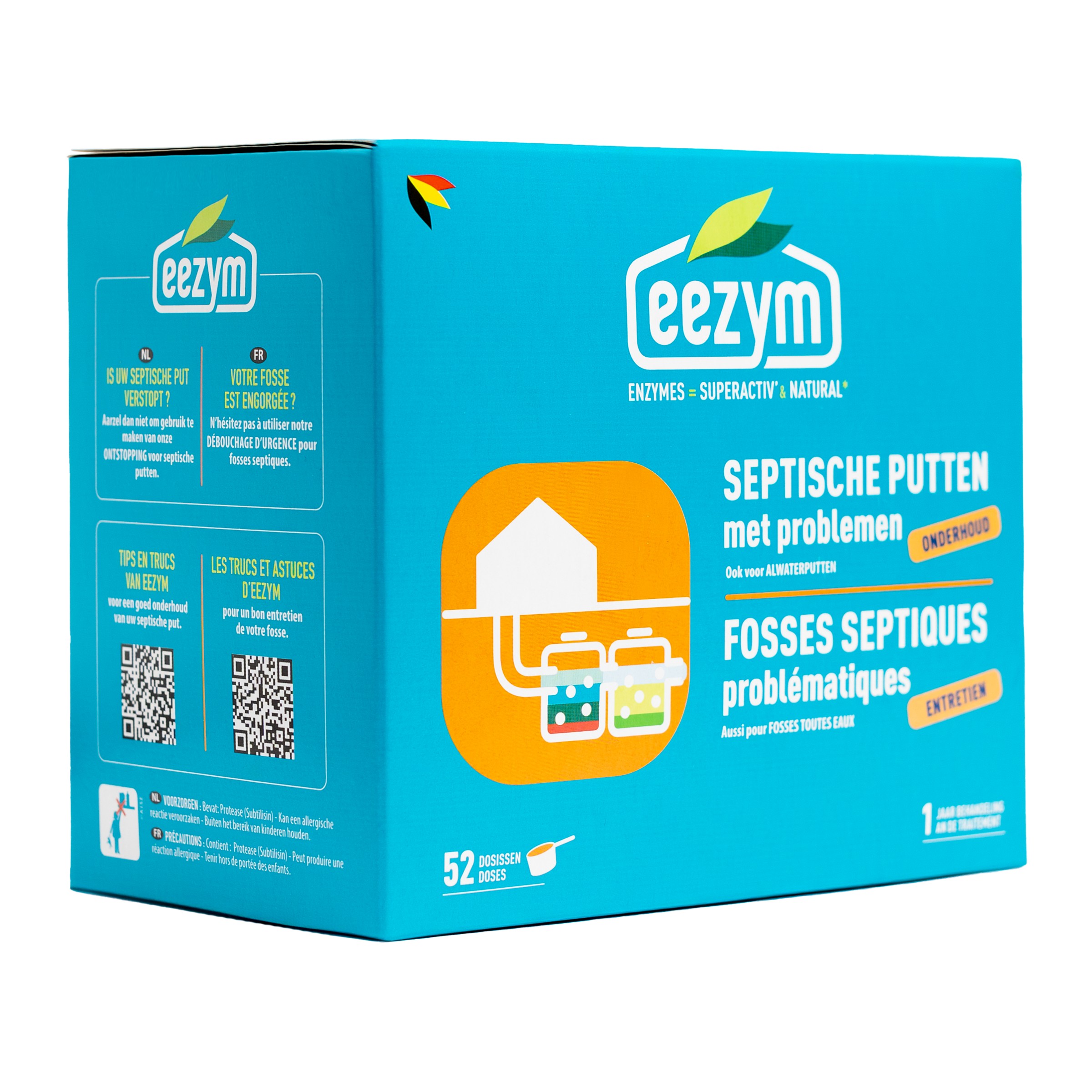 Eezym Biodegradatie versneller problemen Septische putten - 1,3kg - 52 doses