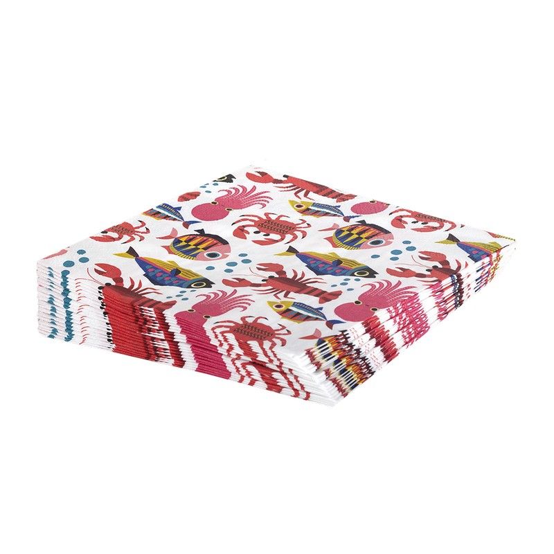 Kitsch Kitchen Servetten Sealife 33x33 cm