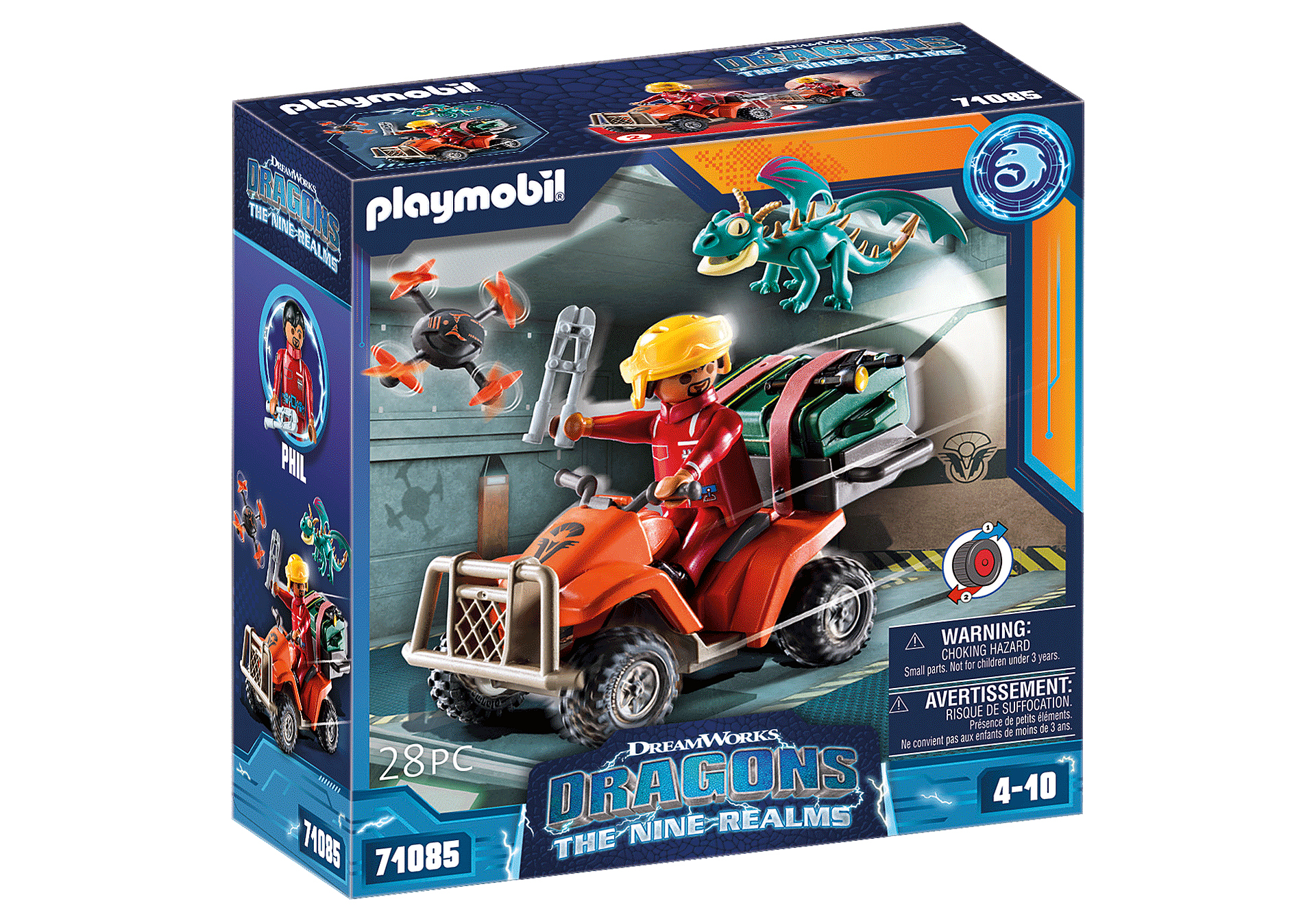 Playmobil How To Train Your Dragon 71085 Dragons: The Nine Realms - Icaris Quad &