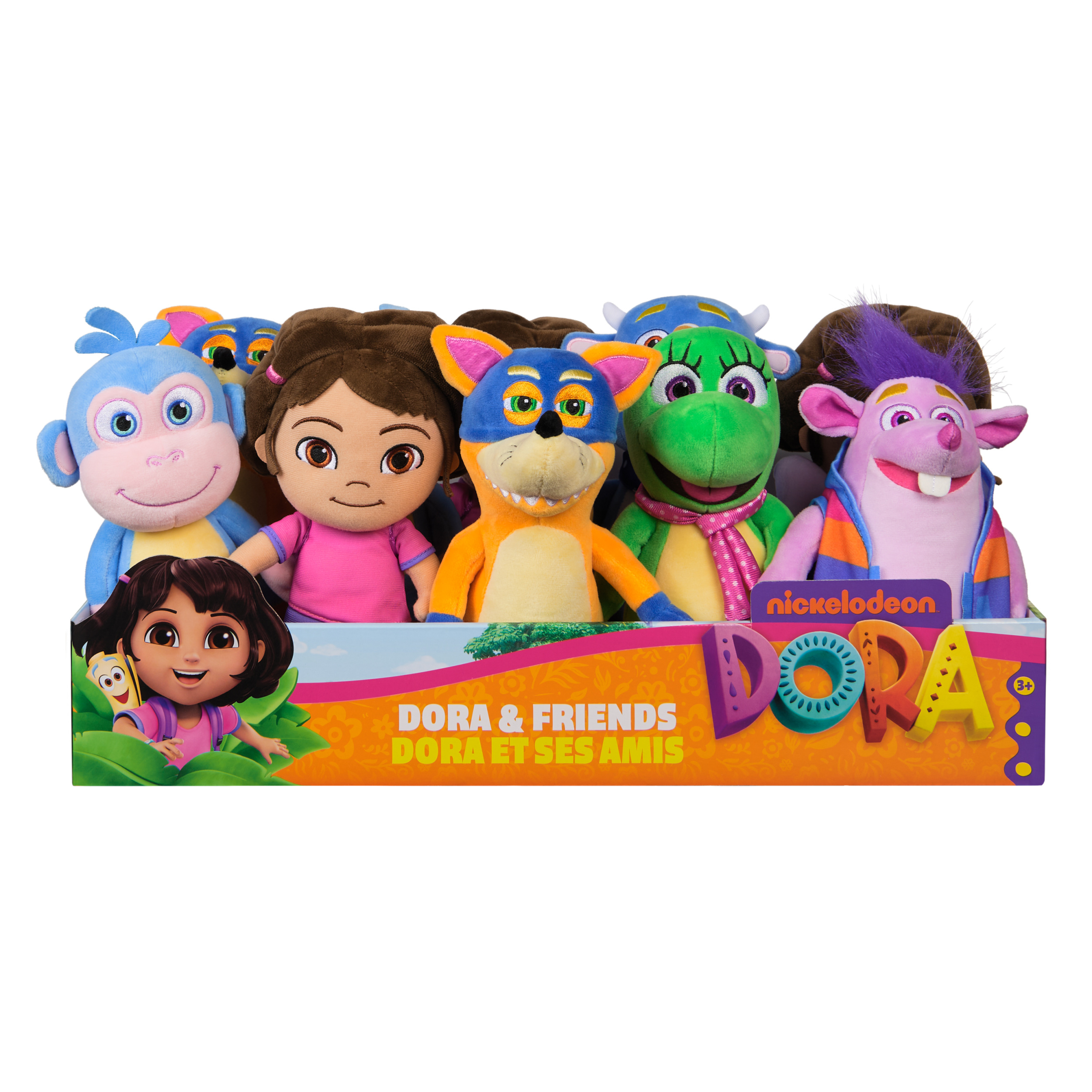 Dora -Pluche figuren 20 cm 6 ass. prijs per stuk