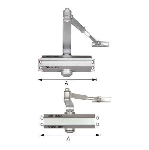 Viro Hydraulische Deurpomp Zilver max. 45 kg