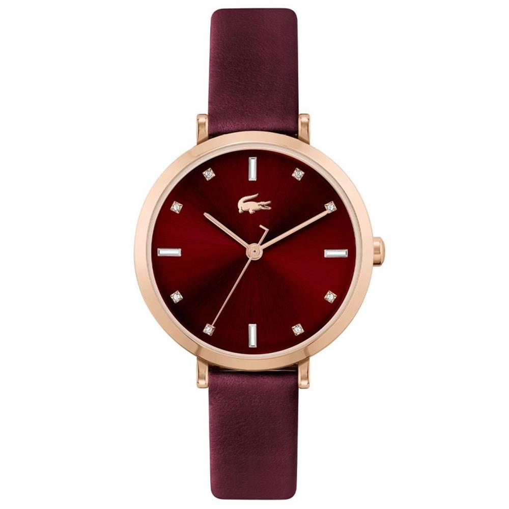 Lacoste Polshorloge Dames Geneva Rood/Rose Goud