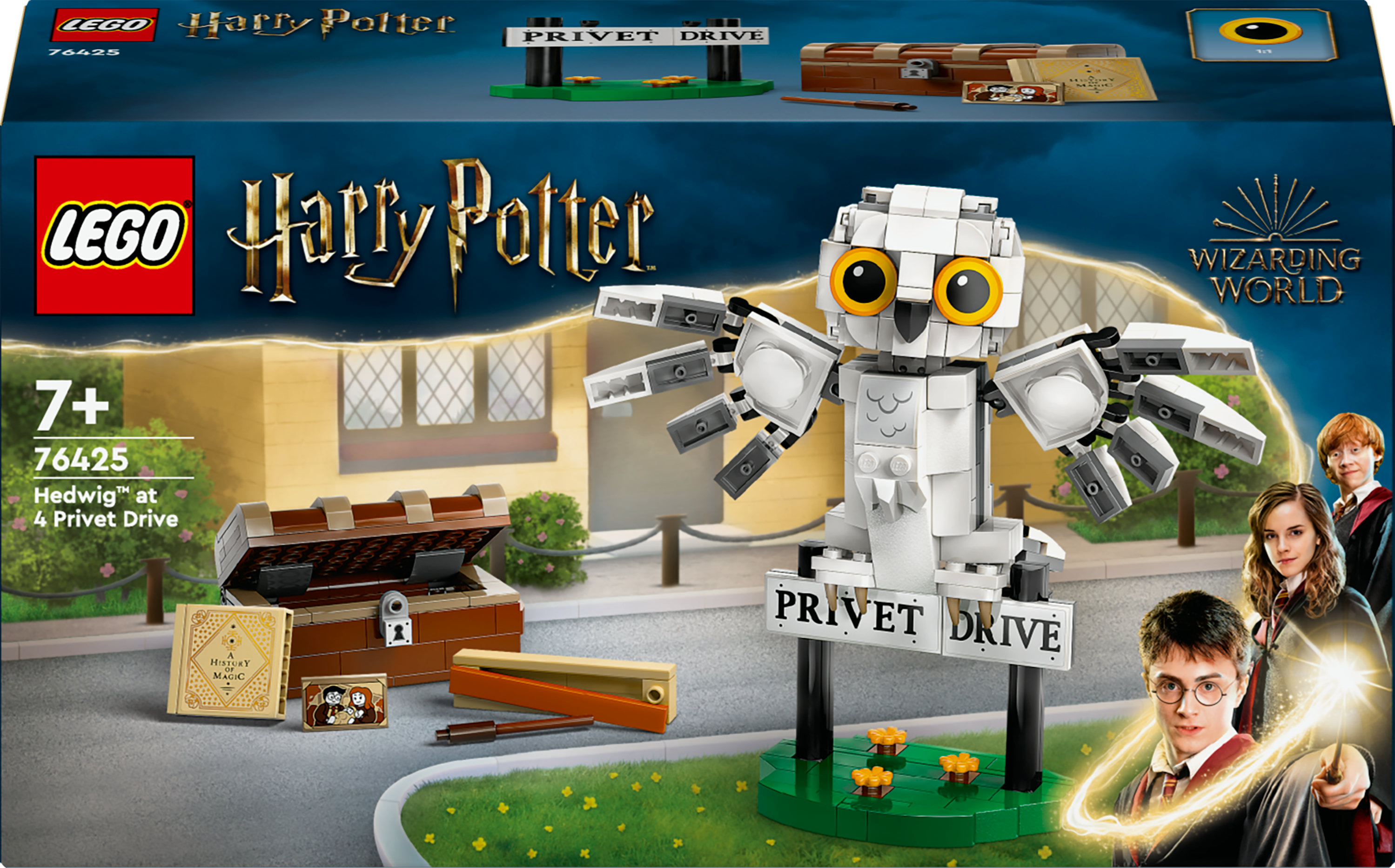 Alle LEGO Harry Potter sets voor maart 2024 LEGO Harry Potter 76425 Hedwig bij Ligusterlaan 4
