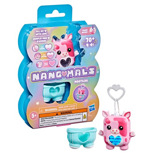 Nanomals - Mootilda Strawberry Cow  - Interactieve pets die liefde nodig hebben.