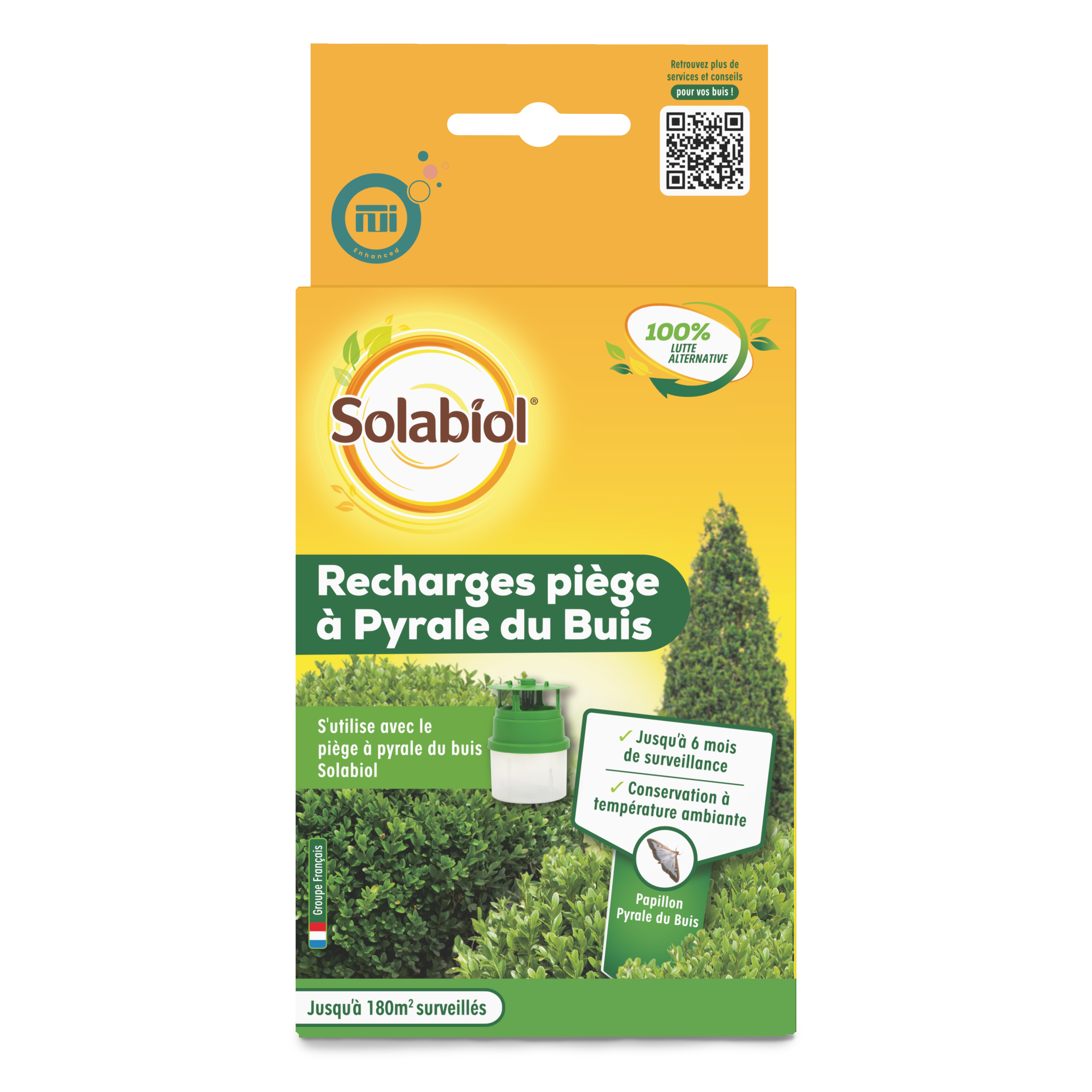 Solabiol Buxatrap Navulling 2 Stuks Buxusmot Monitoringval - werkt 3 maand