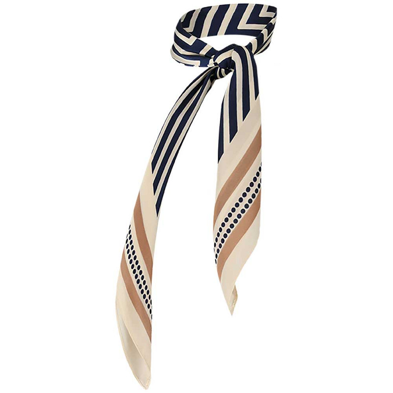 Sarlini Sjaal Dames Printed Square 70x70 cm Multi Grey - One Size